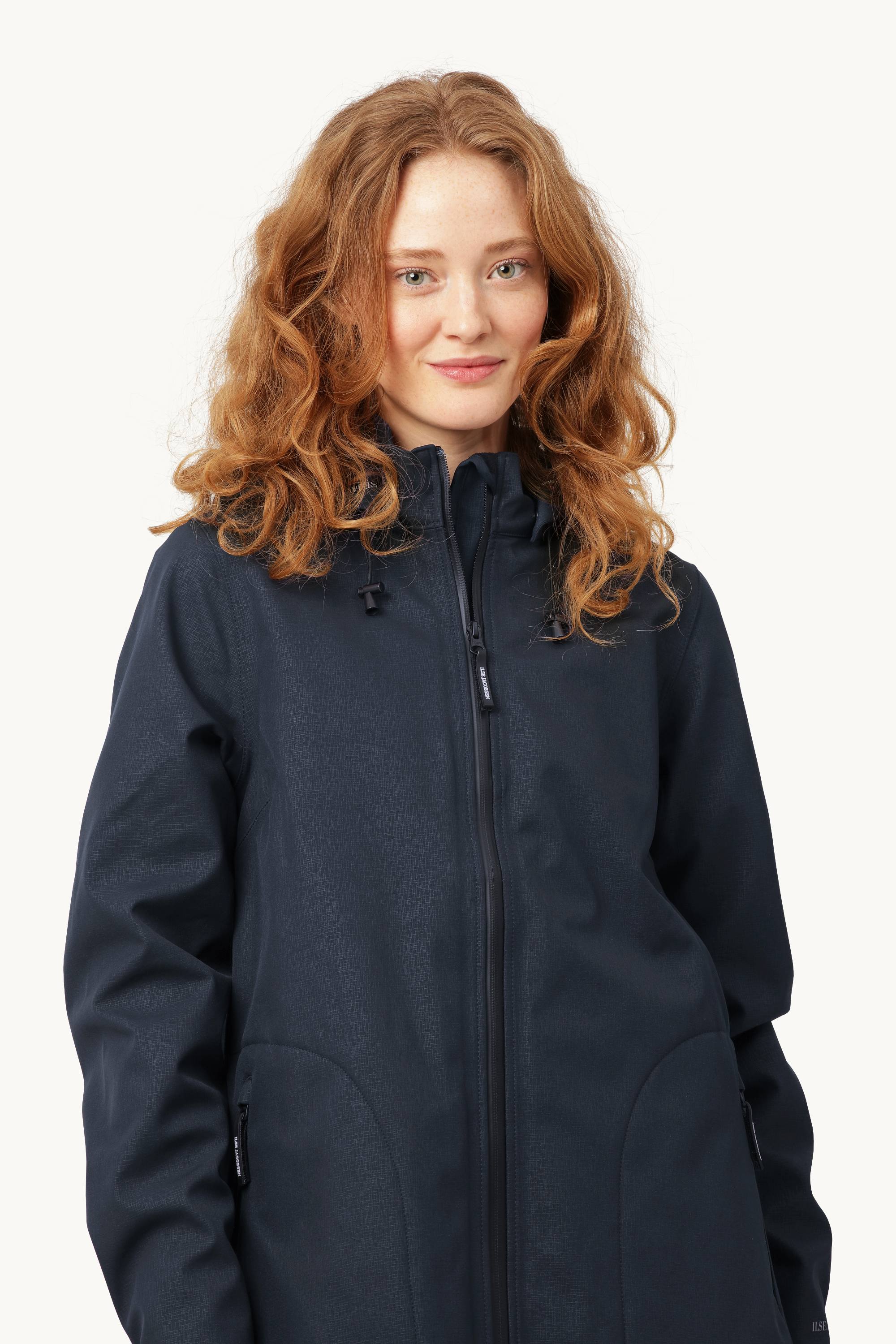 Softshell Raincoat A-line - Dark Indigo