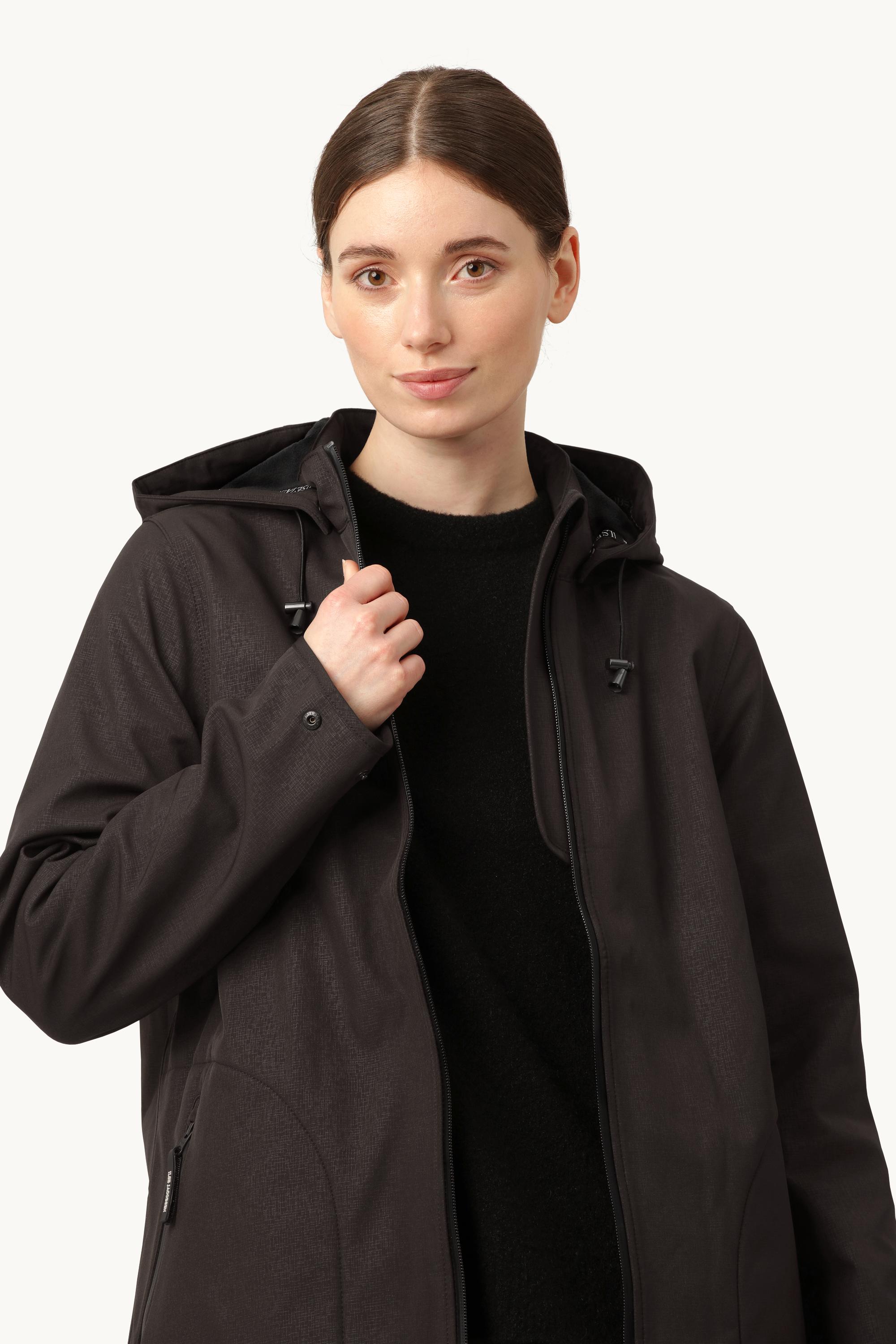 Softshell Raincoat A-line - Black