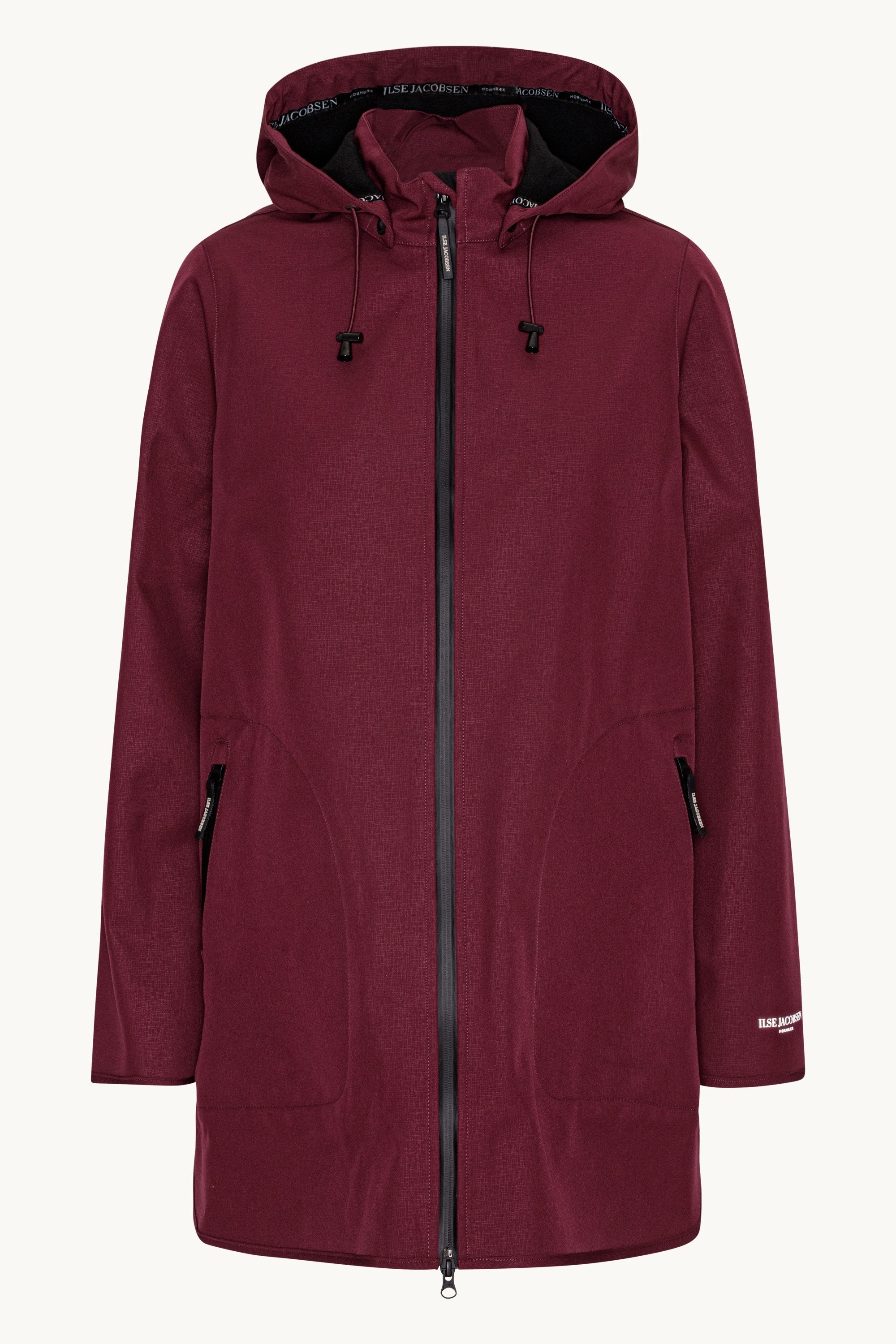 Softshell Raincoat A-line - Maroon Banner