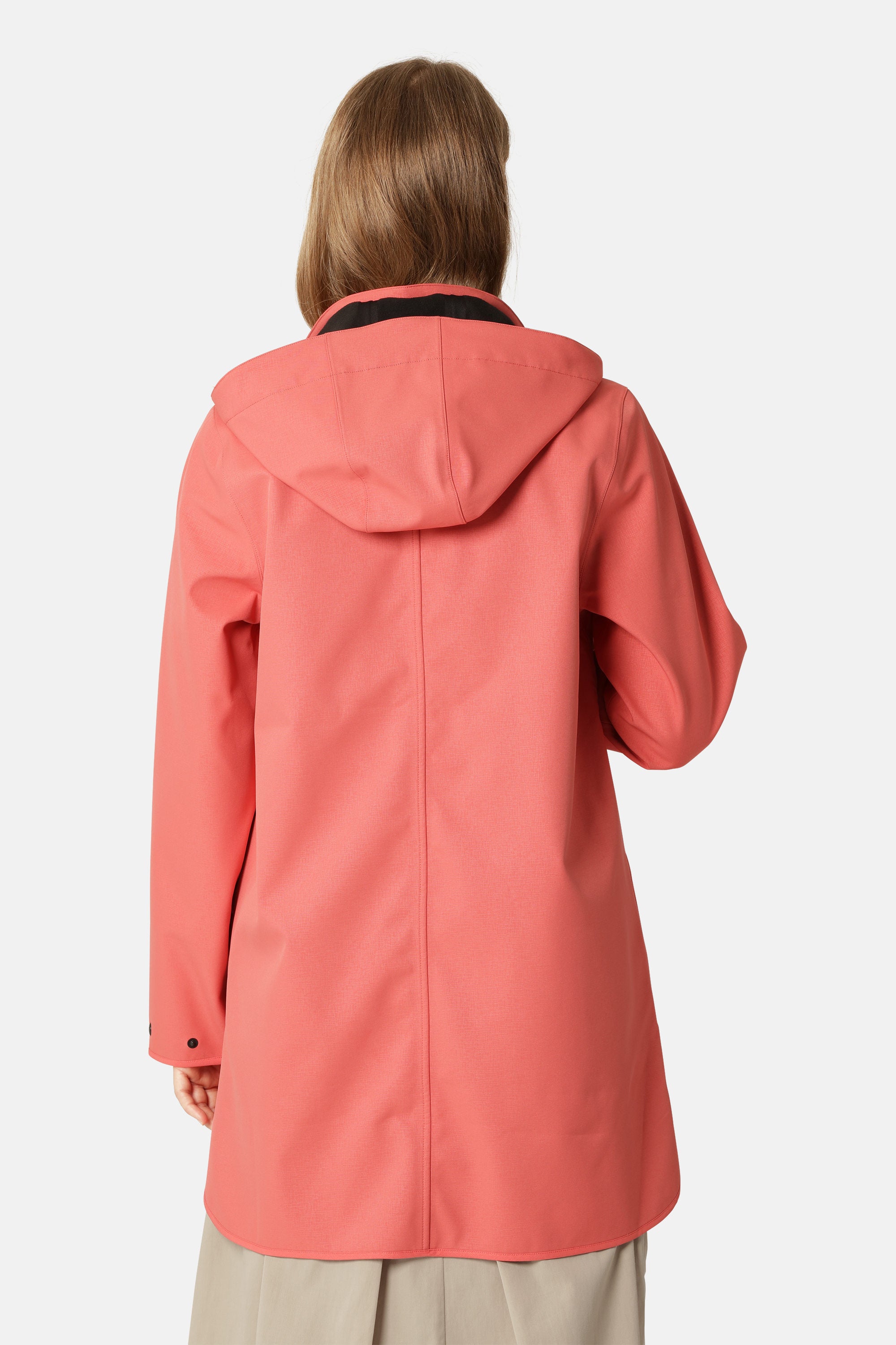 Softshell Raincoat A-line - Spiced Coral