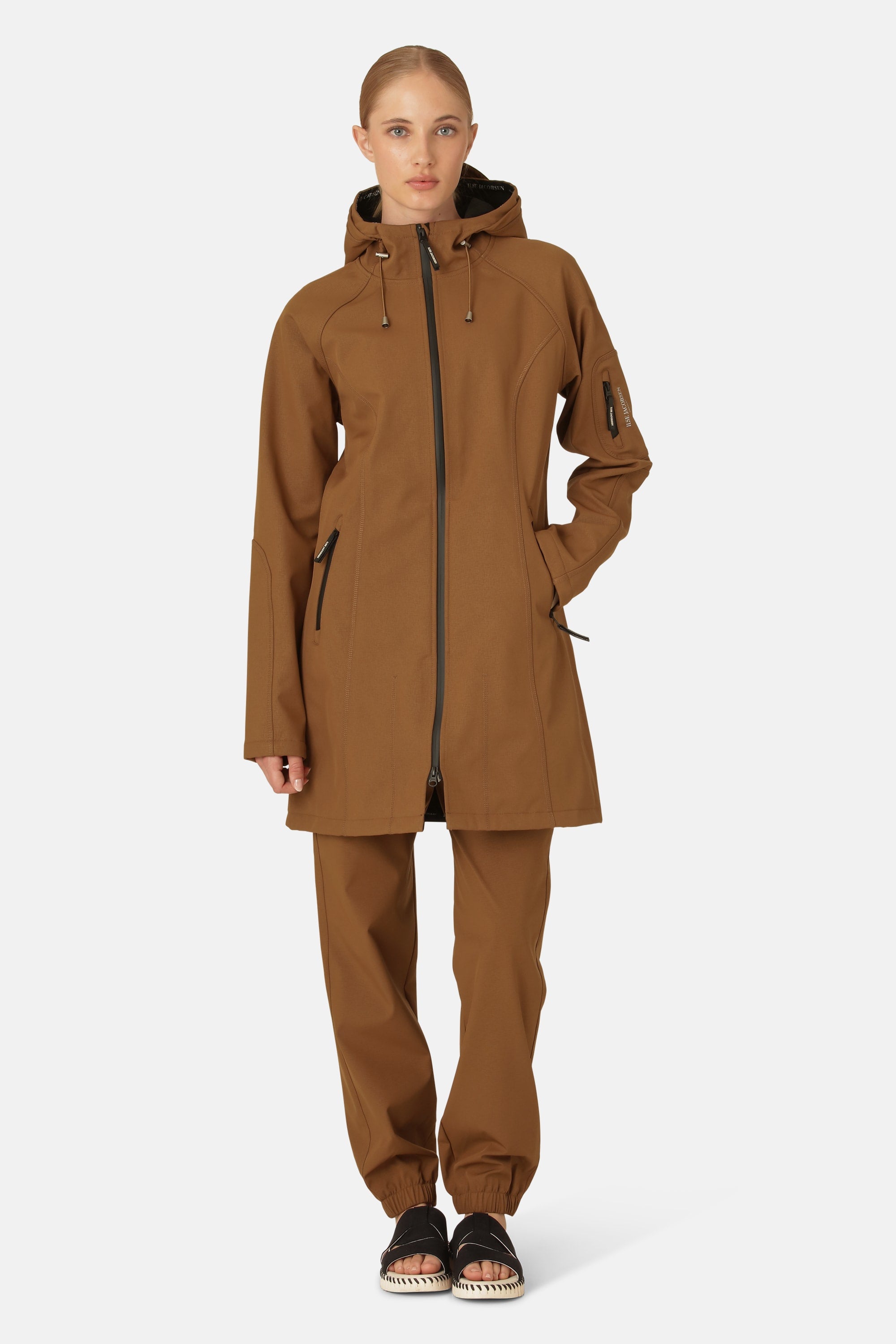 Softshell Raincoat - Walnut