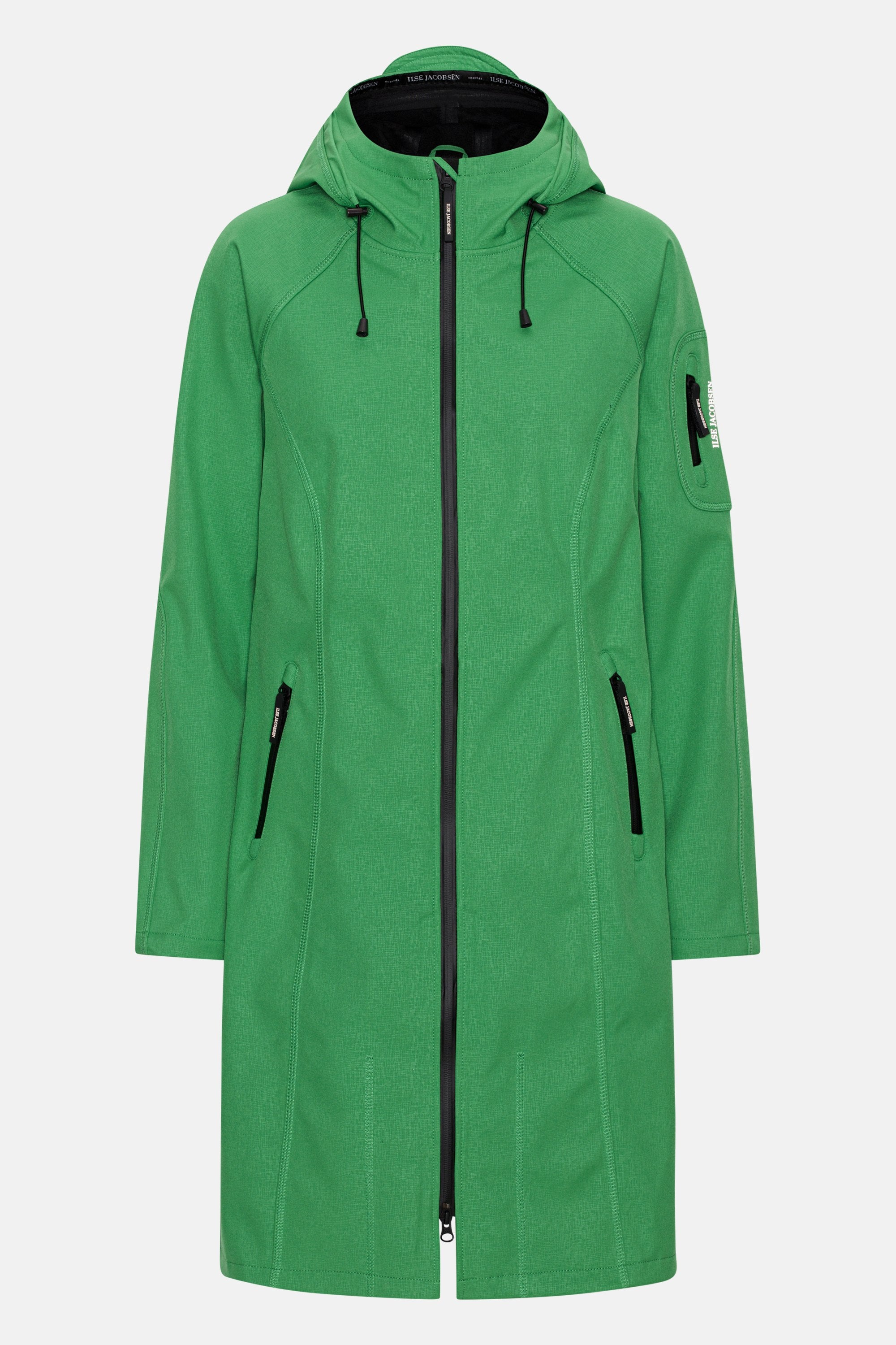 Long Softshell Raincoat - Evergreen