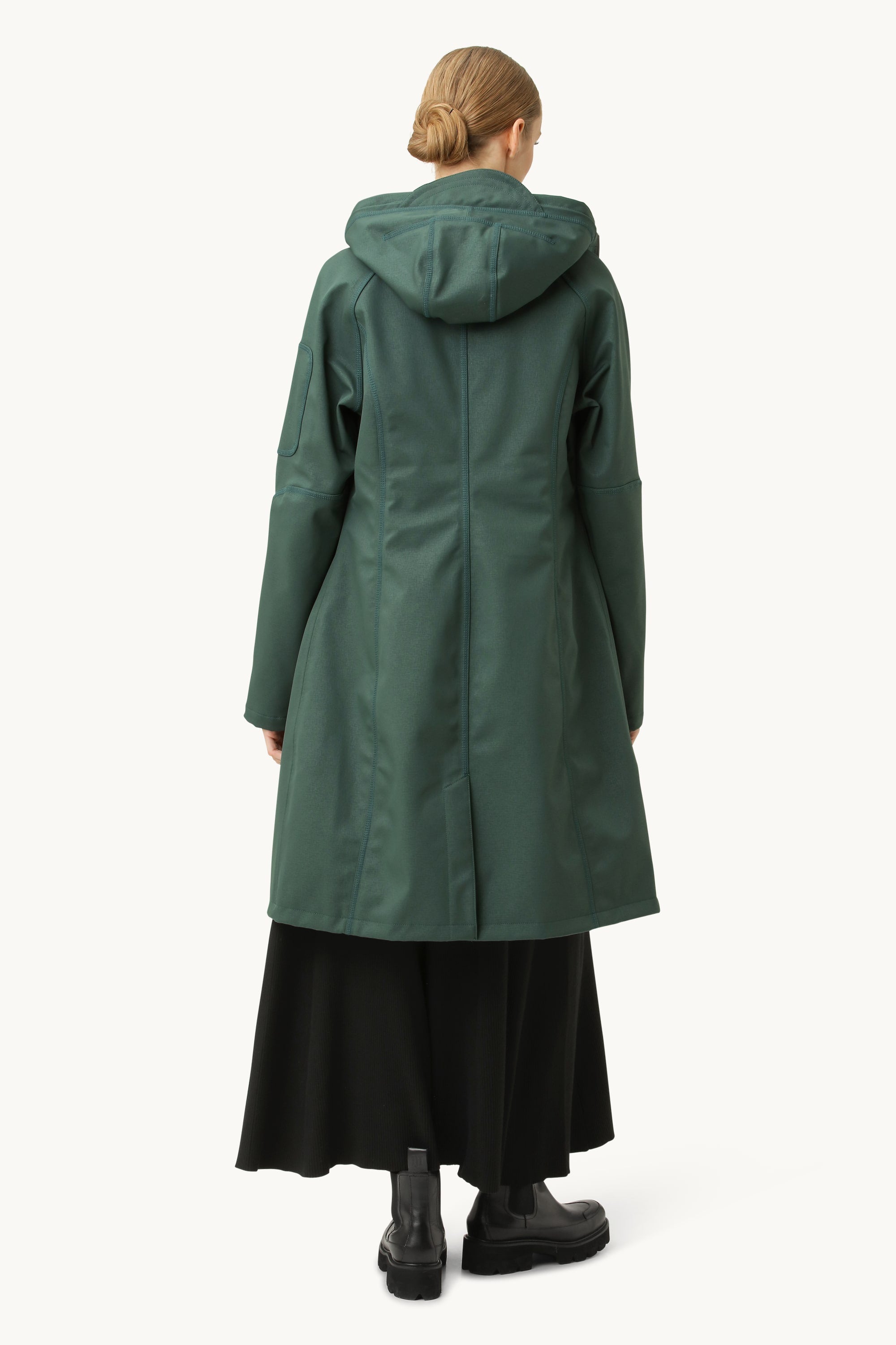 Long Softshell Raincoat - Beetle