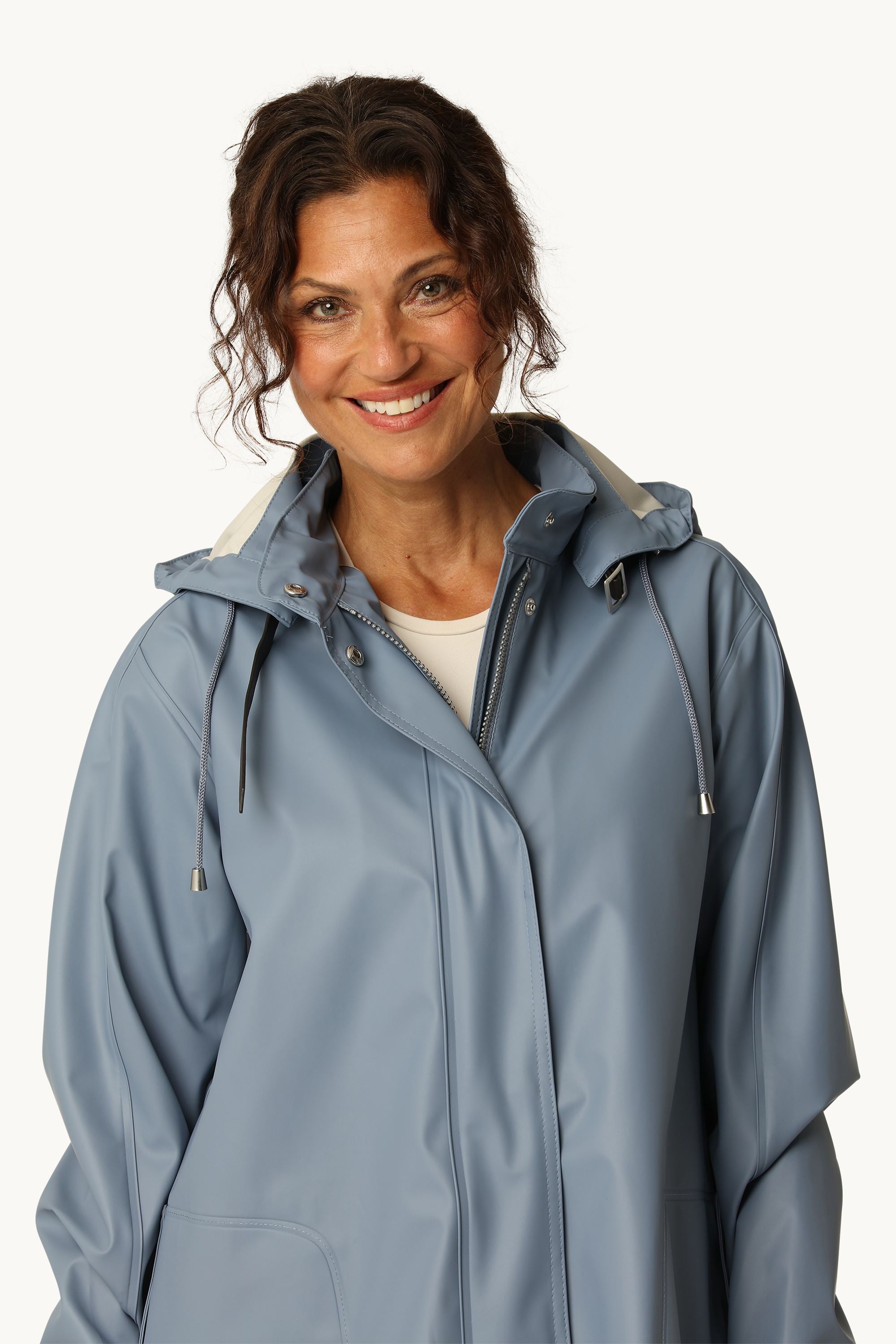 Light Raincoat - Grey Blue