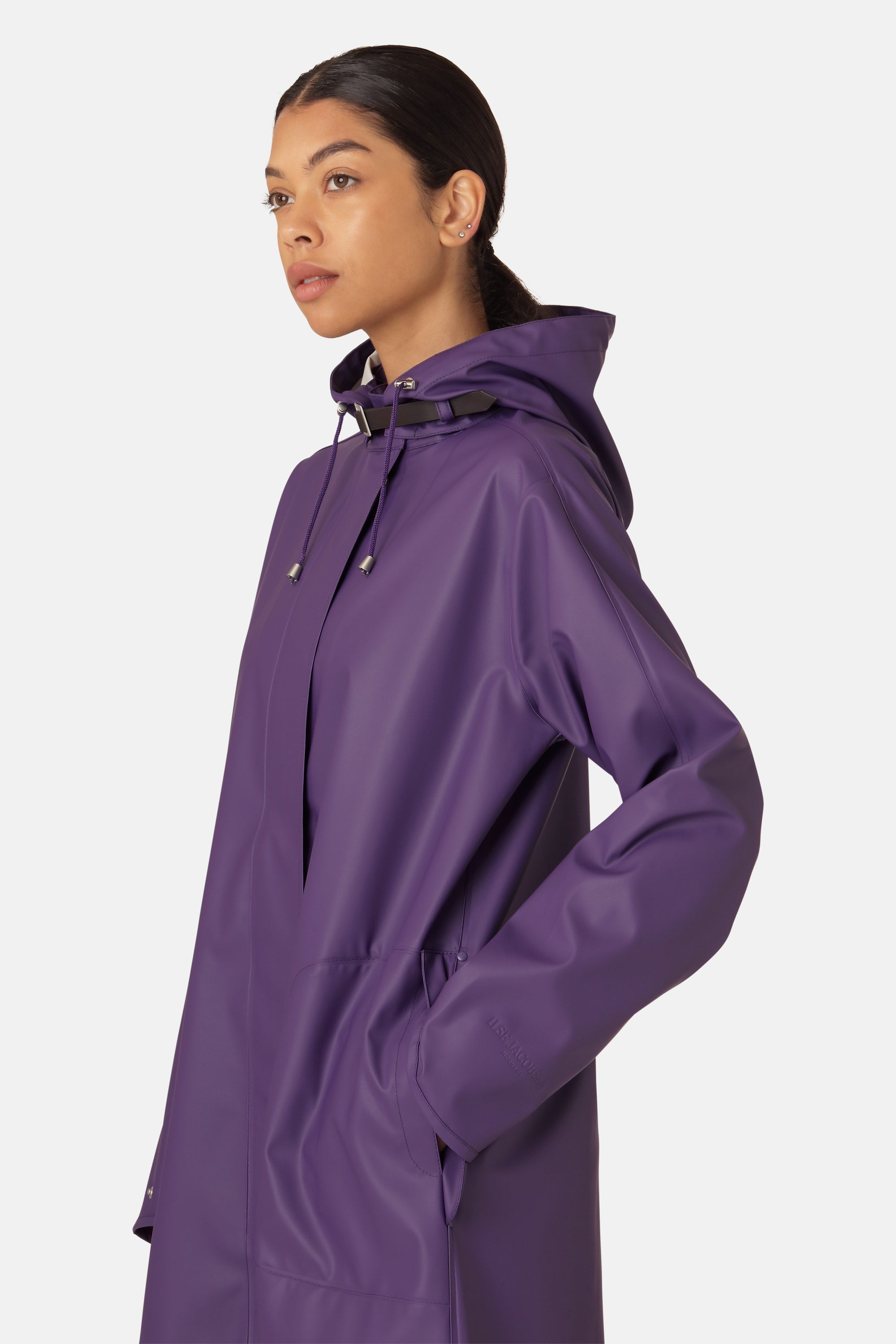 Long Light Raincoat - Purple Rain