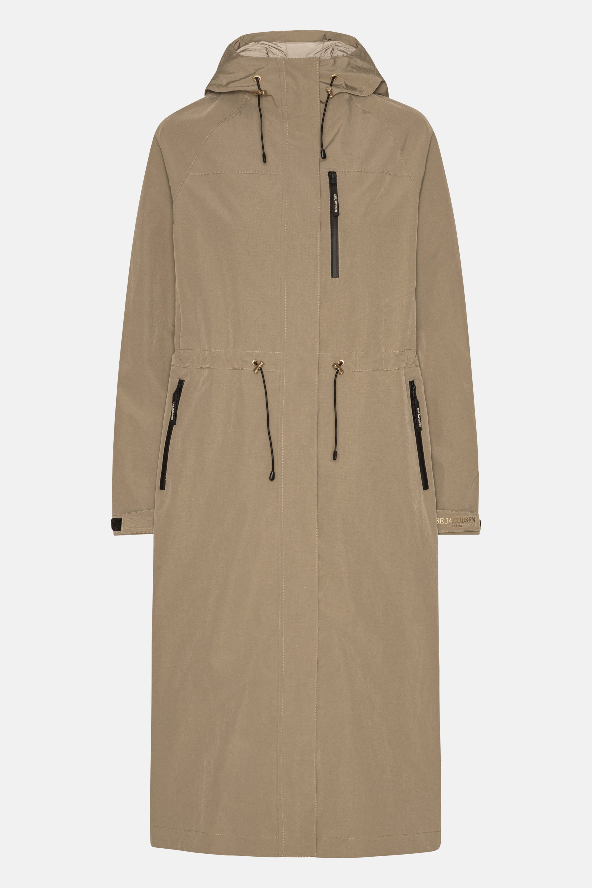 Technical Long Raincoat - Greige