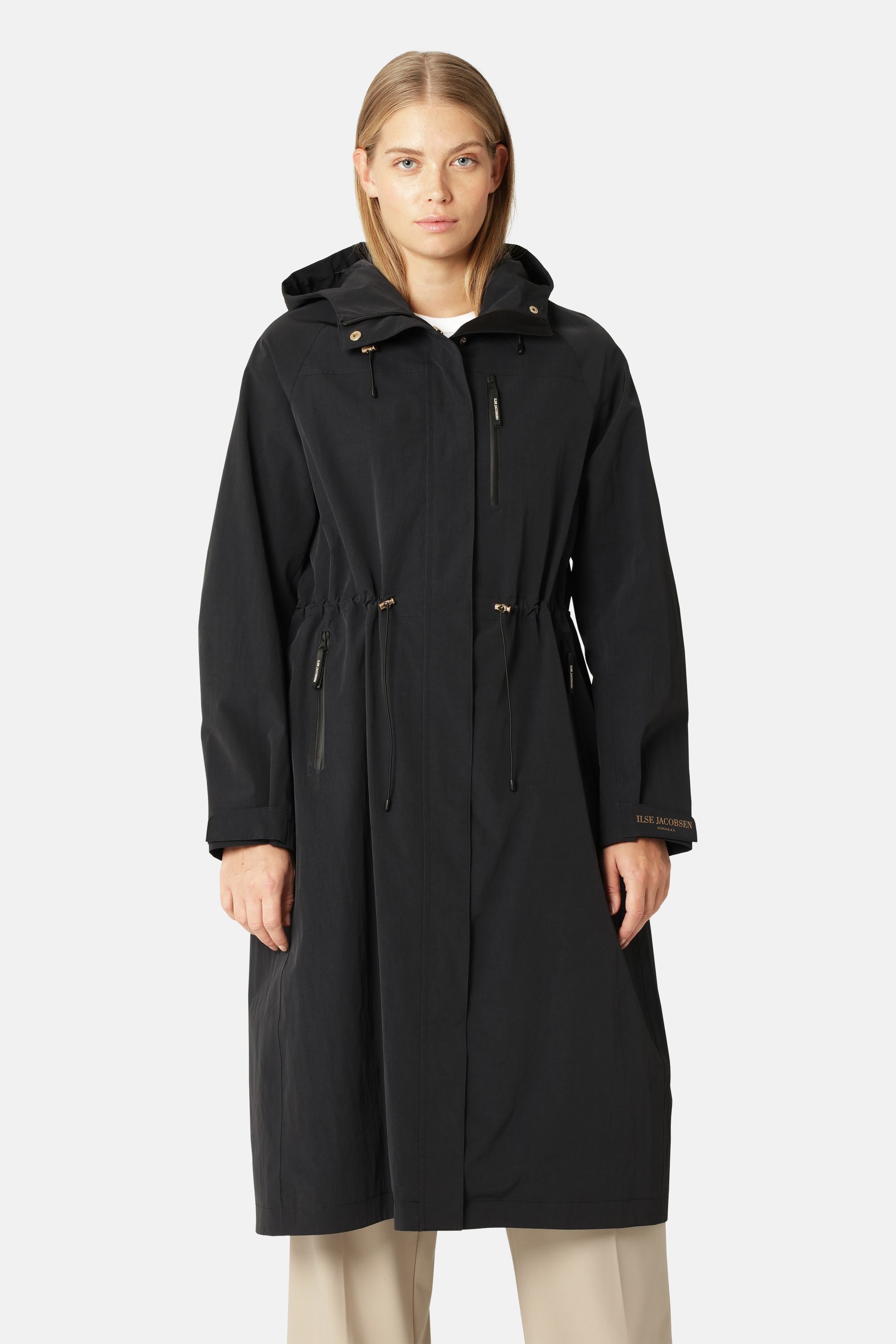 Technical Long Raincoat - Dark Indigo