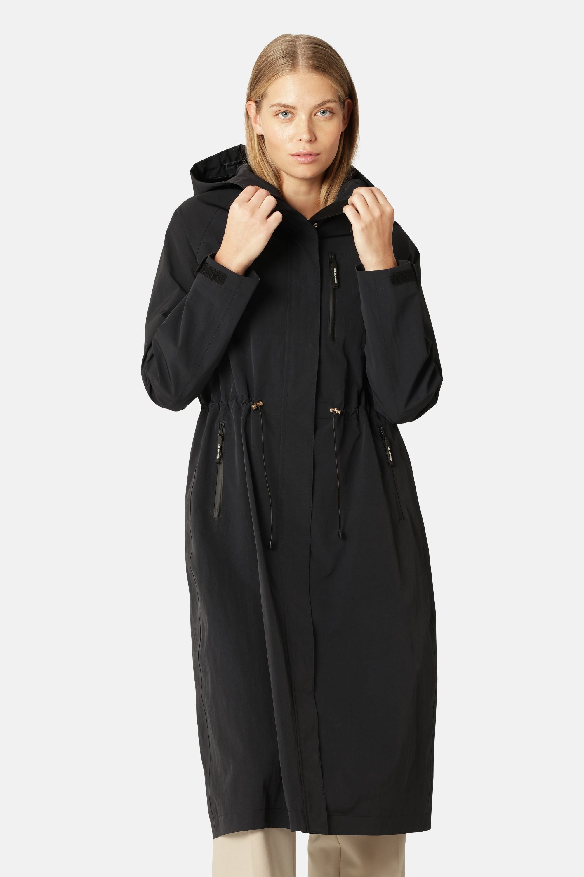 Technical Long Raincoat - Dark Indigo
