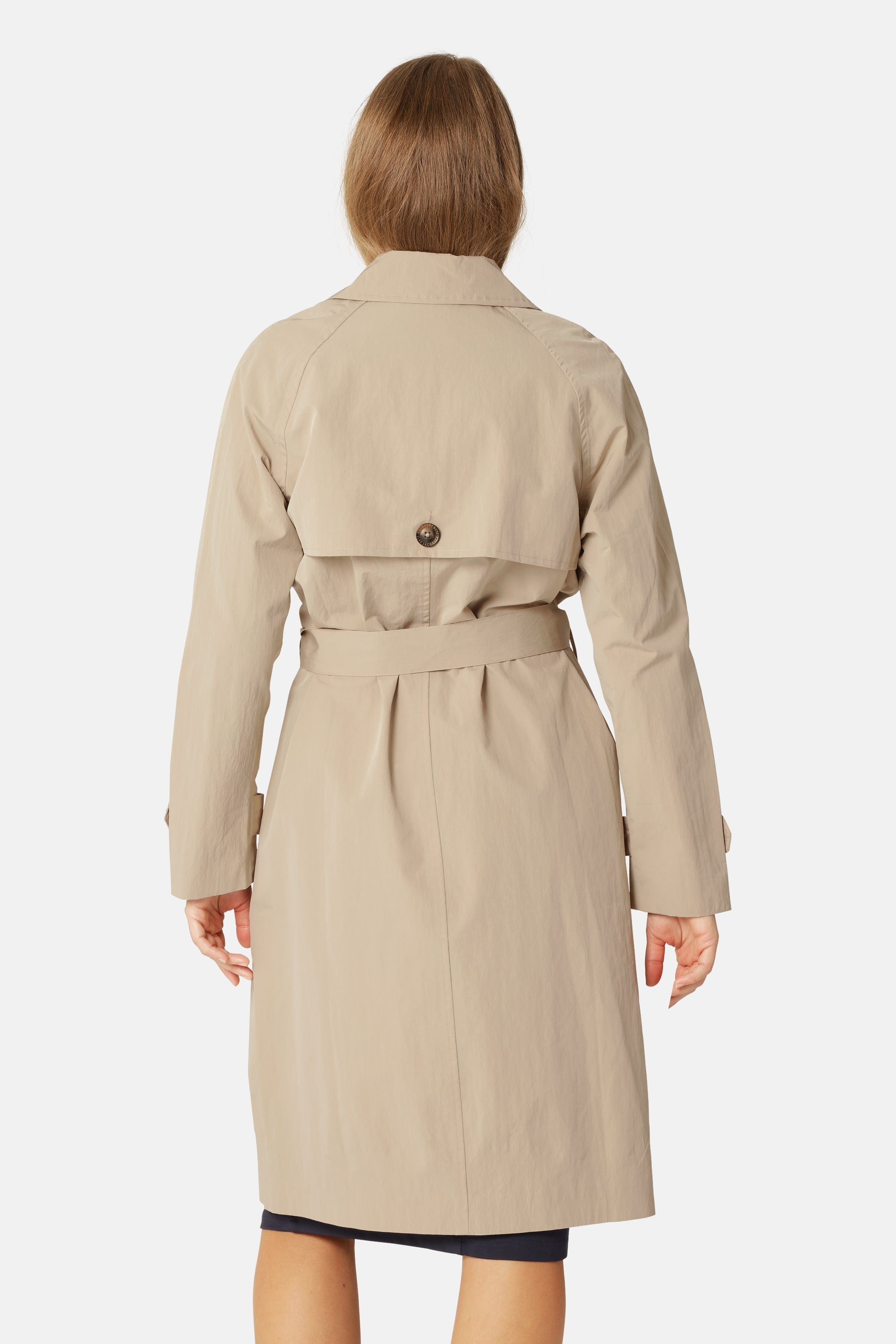 Technical Trench Raincoat - White Pepper