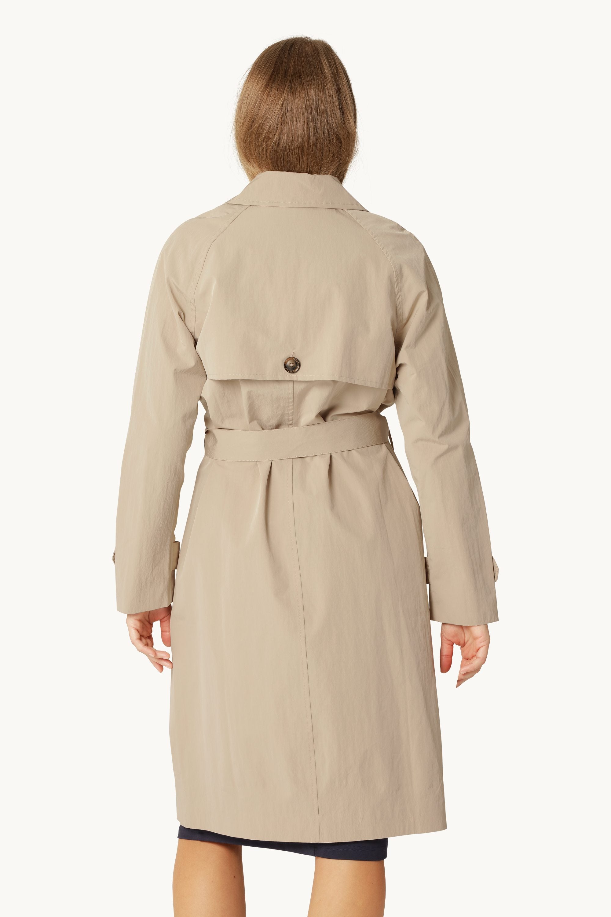 Technical Trench Raincoat - White Pepper