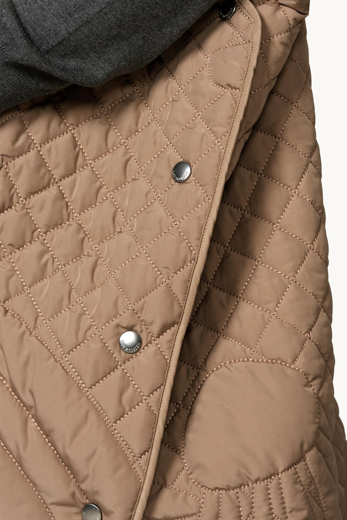 Quilted Poncho - Sepia Tint