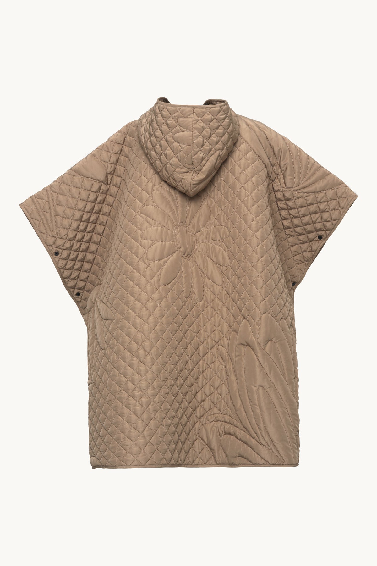 Quilted Poncho - Sepia Tint
