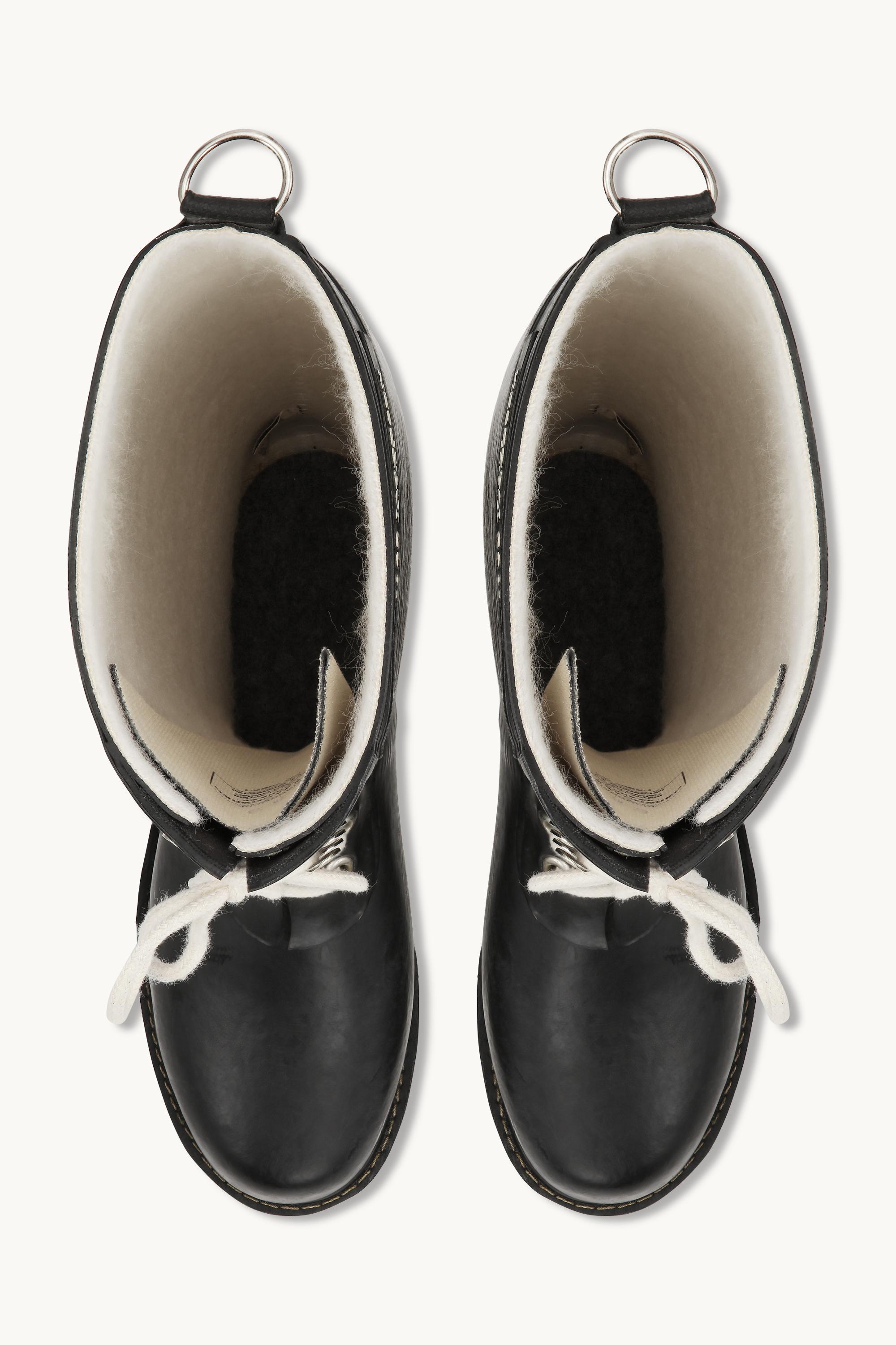 Long Rubber Boots - Black
