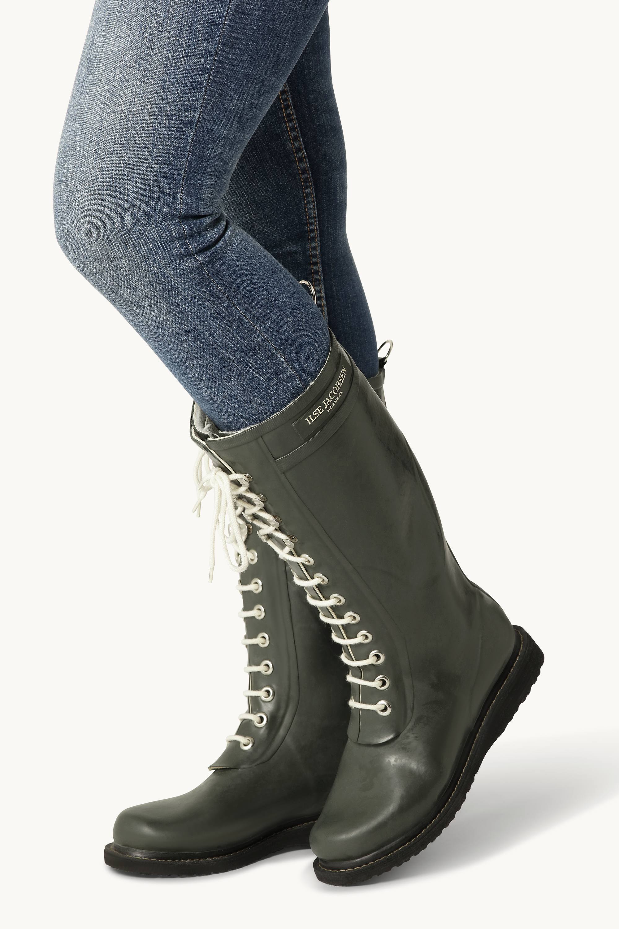 靴 HLT Cambon Long Boots Long Rubber Boots - Army