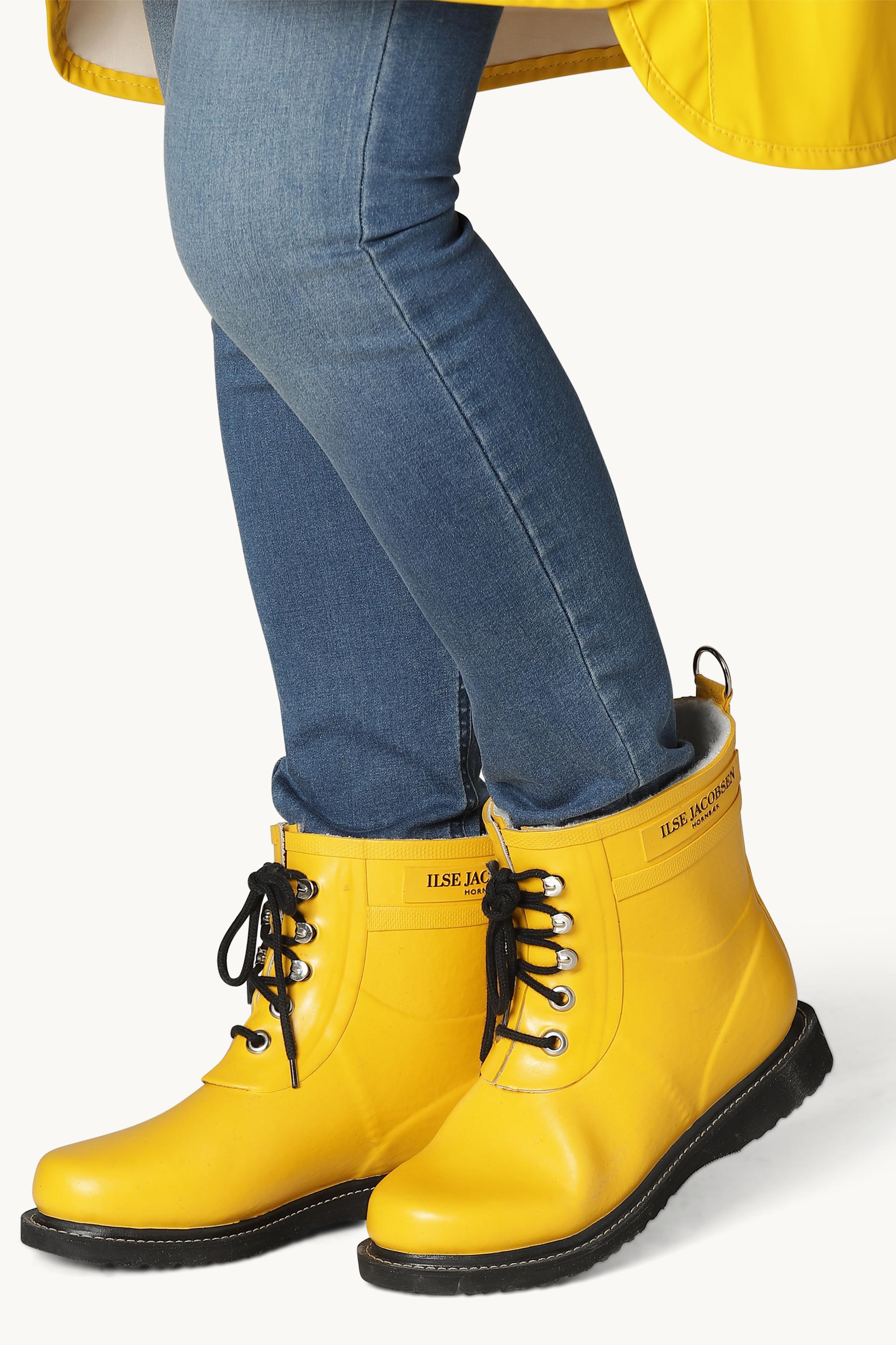 靴 YELLO G.I JANE SHORT BOOTS Short Rubber Boots - Cyber Yellow