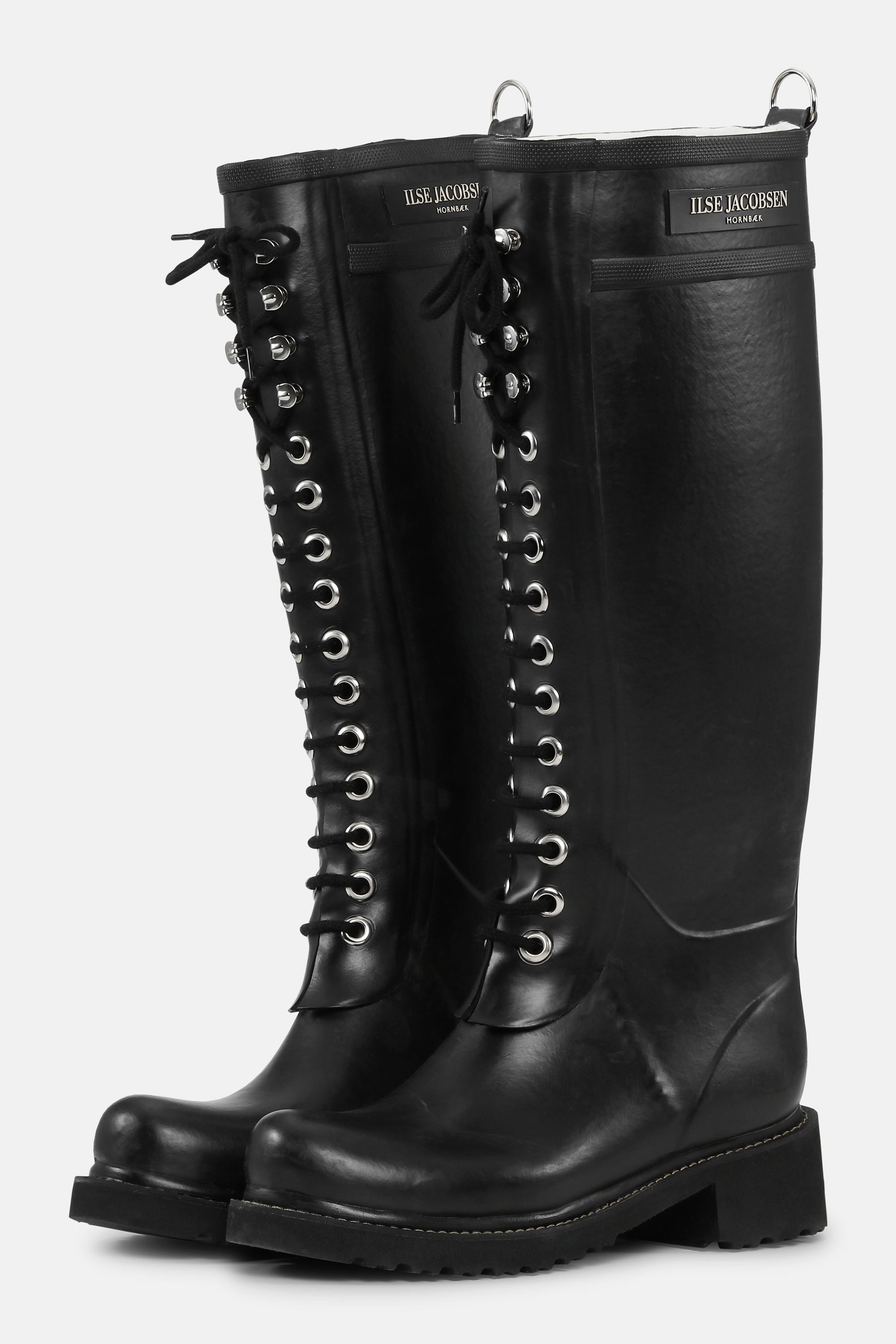 Long Rubber Boots - Black Black