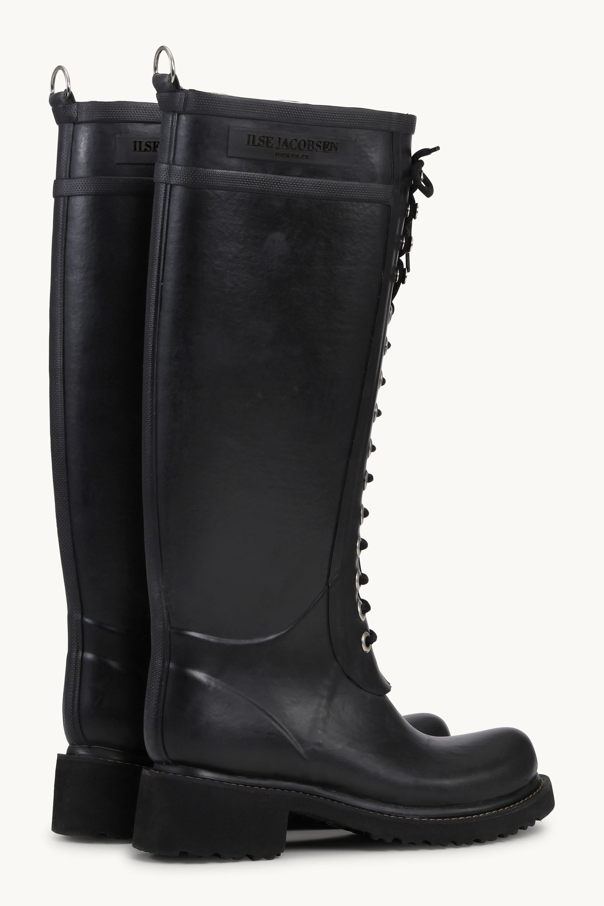 Long Rubber Boots - Black Black