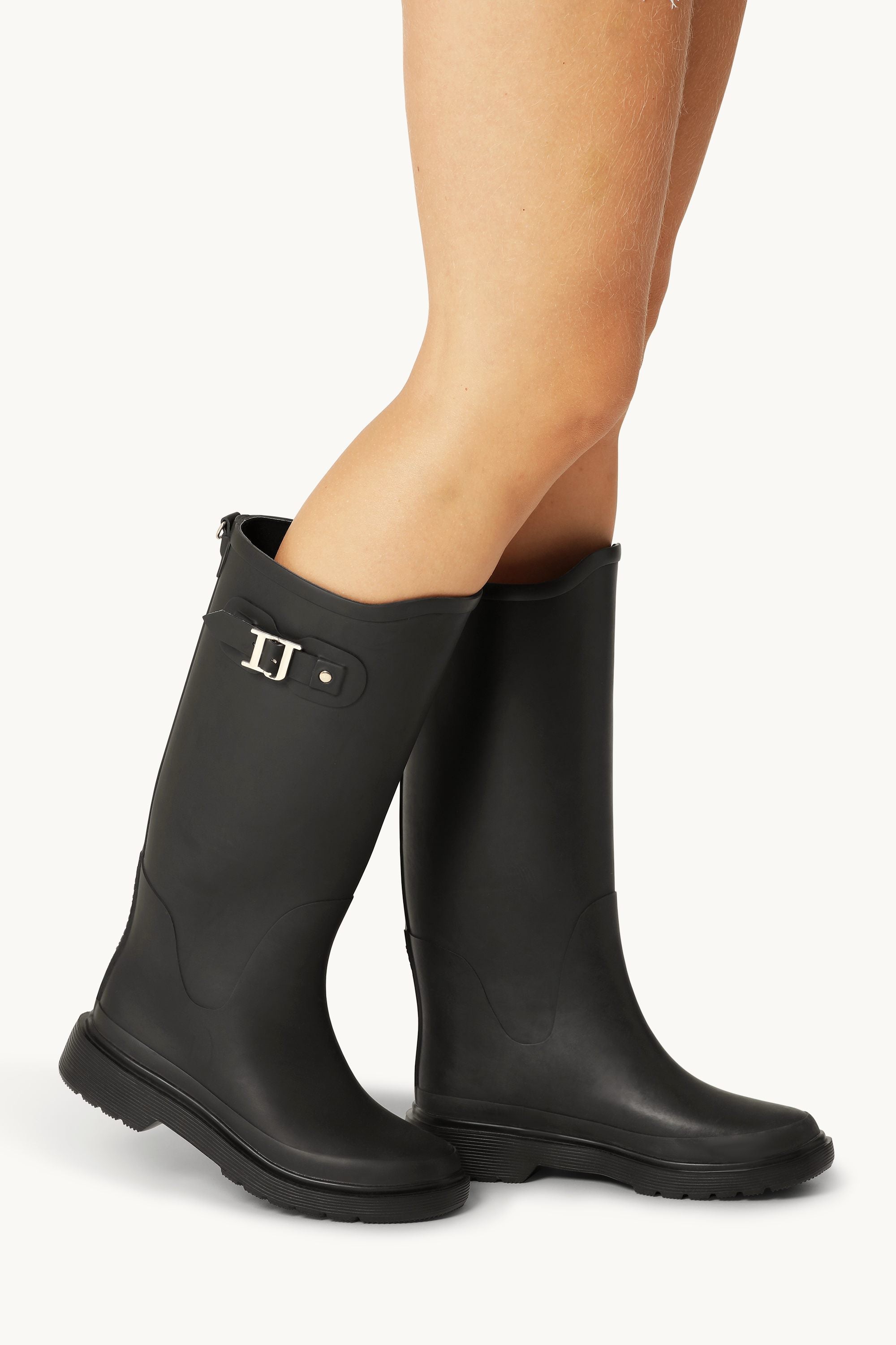 Long Rainboots - Black Black