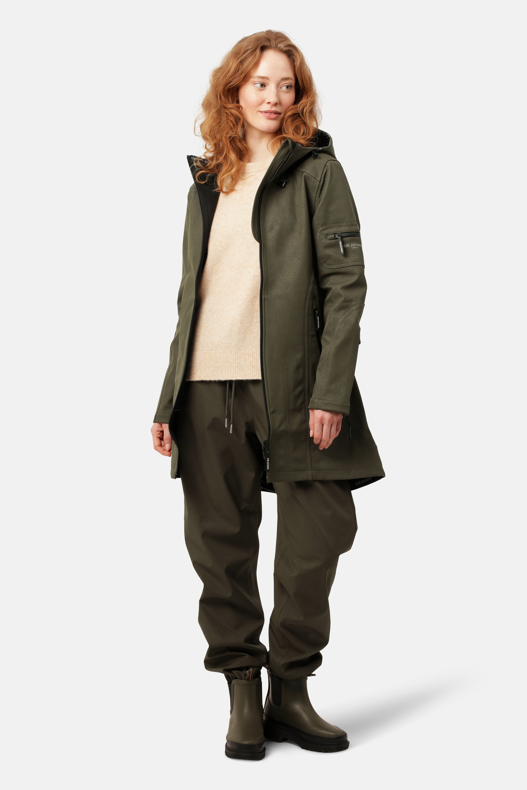 Ilse Jacobsen Hornbæk Rain Raincoat Raincoat 410 Army