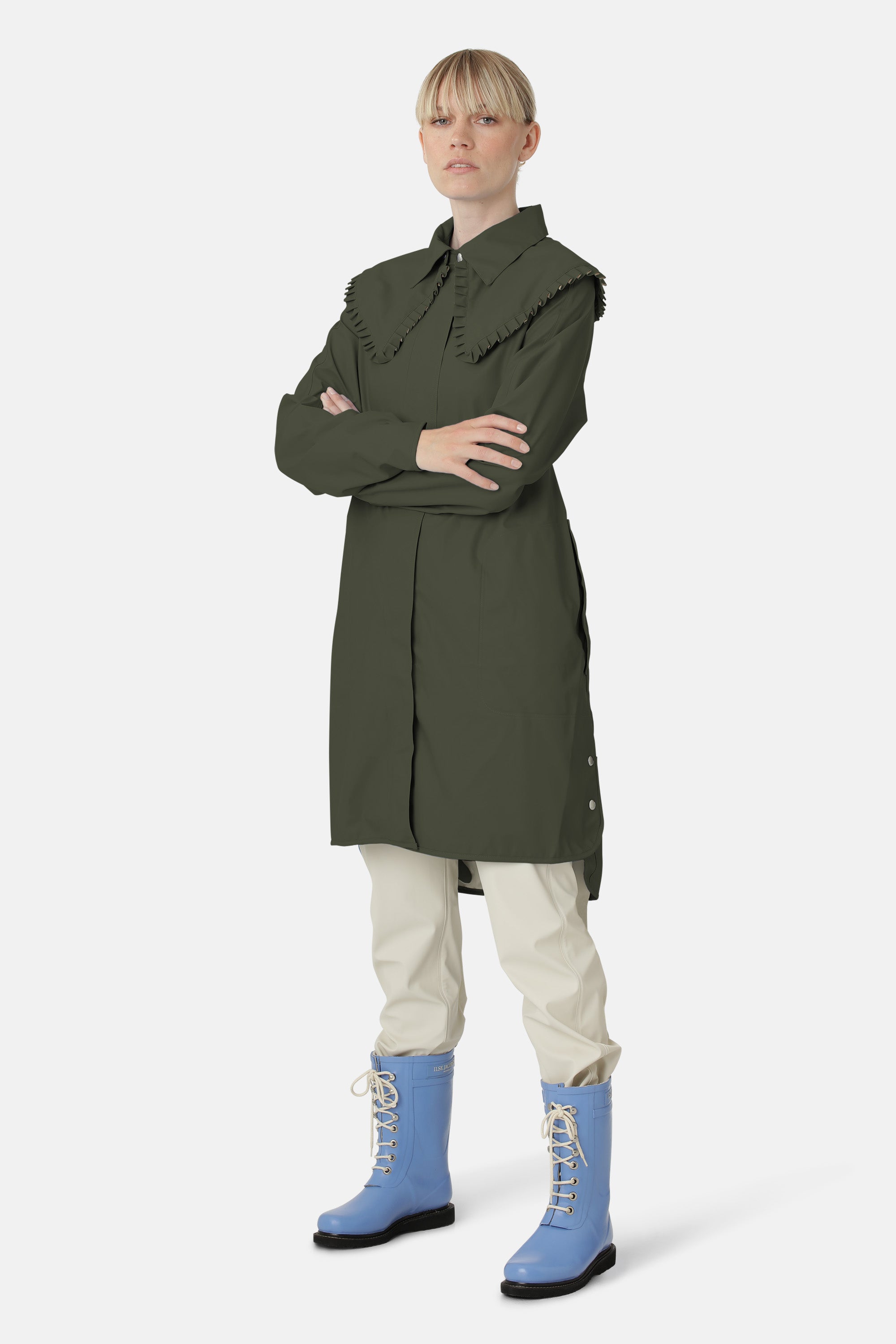 Ilse Jacobsen Hornbæk Rain Raincoat Raincoat 410 Army