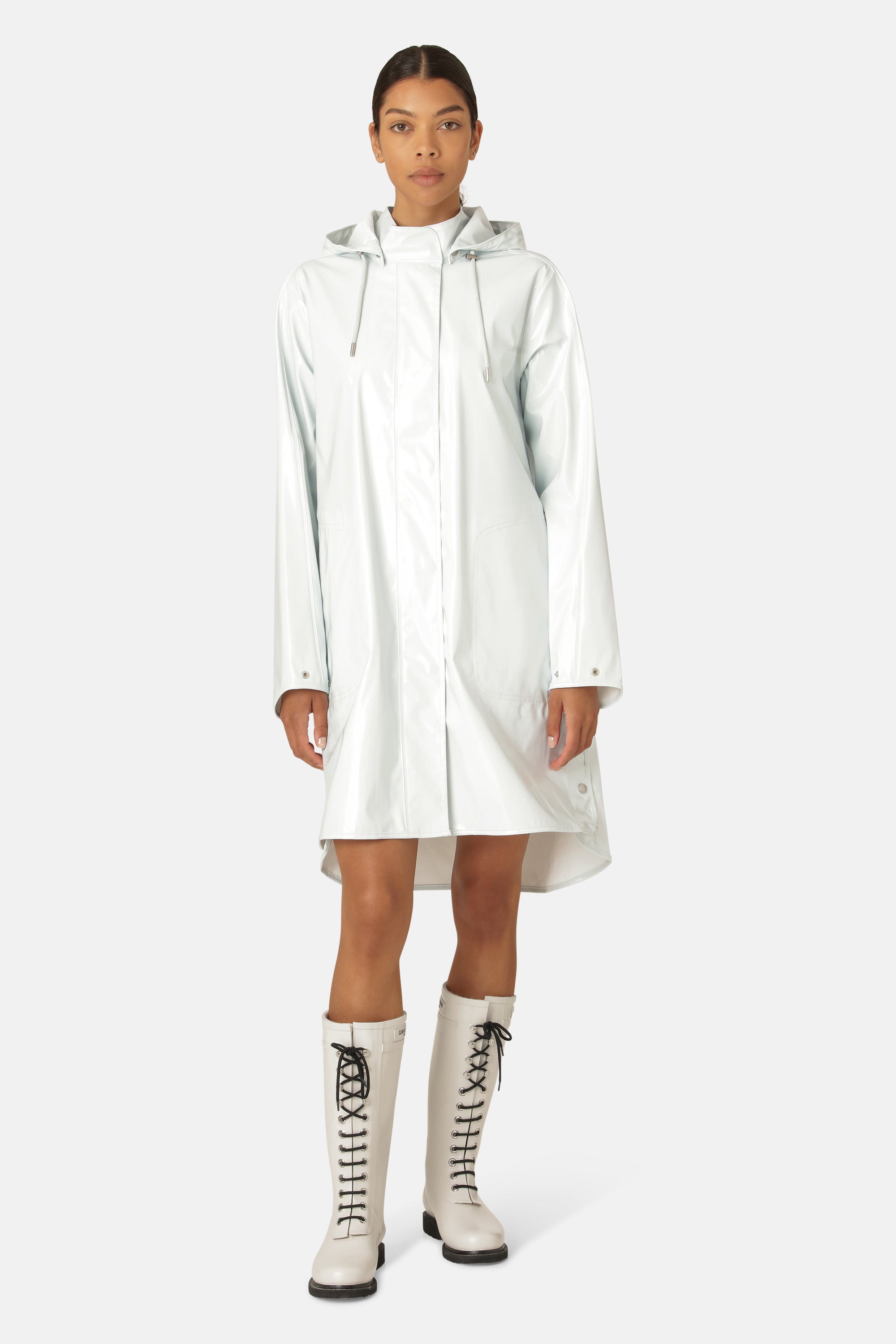 Ilse Jacobsen Hornbæk Rain Long Raincoat Raincoat 555 Illusion Blue