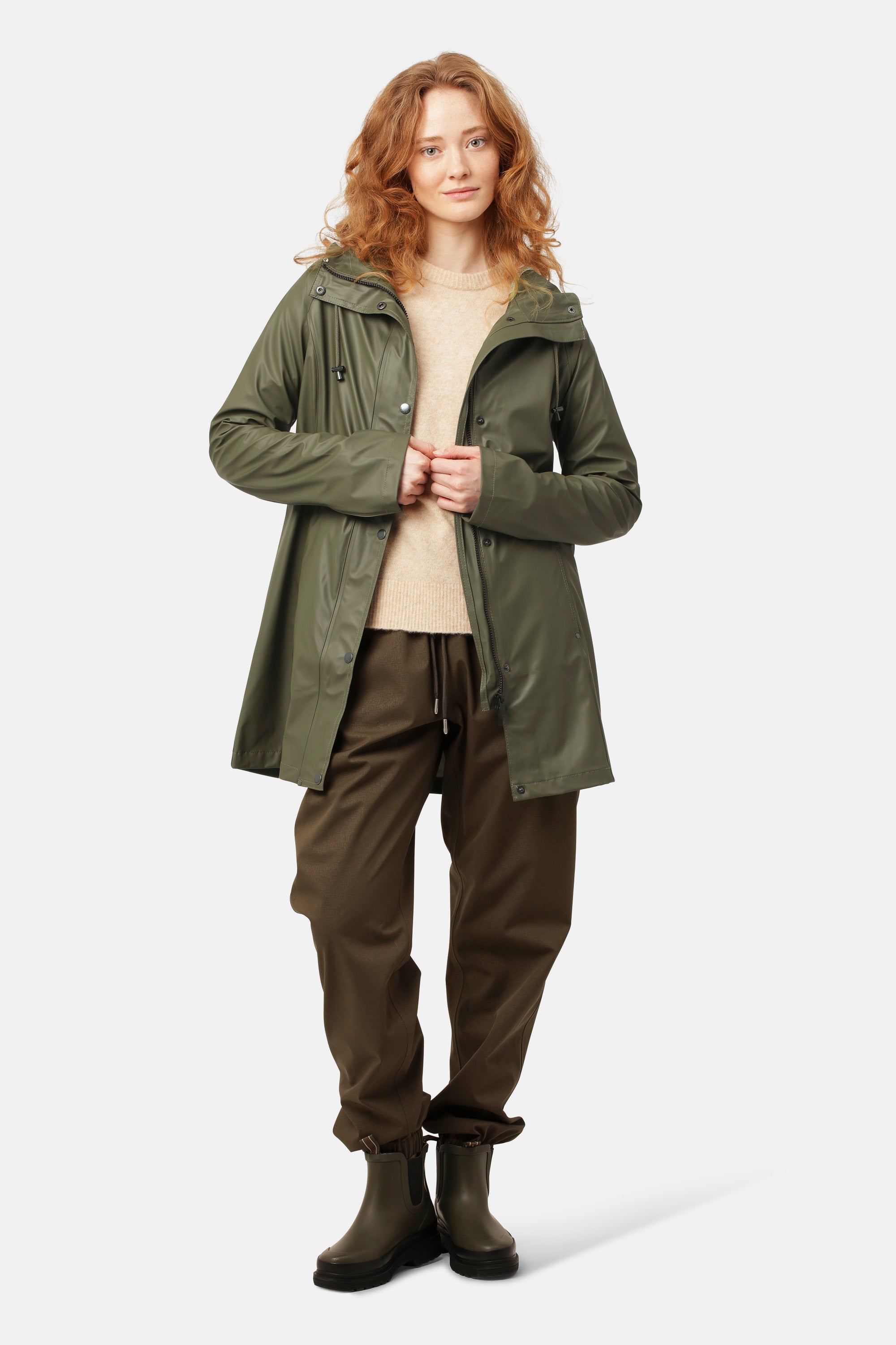 Ilse Jacobsen Hornbæk Rain Raincoat Raincoat 410 Army