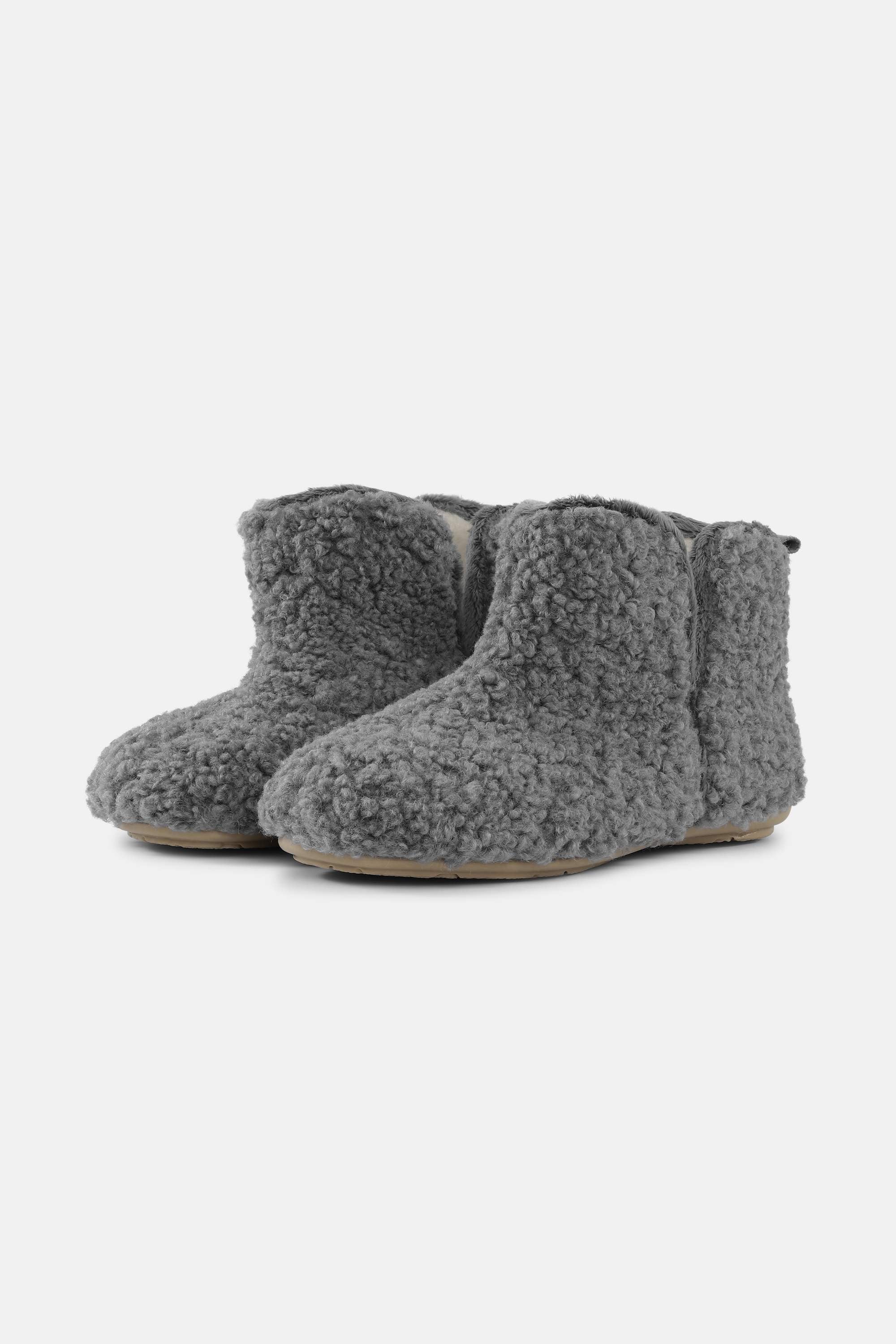 Cosy Ankle Boot - Grey Wheat