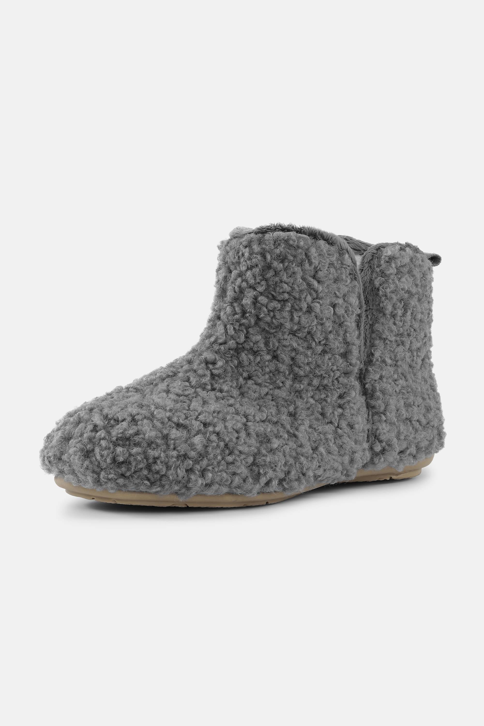 Cosy Ankle Boot - Grey Wheat