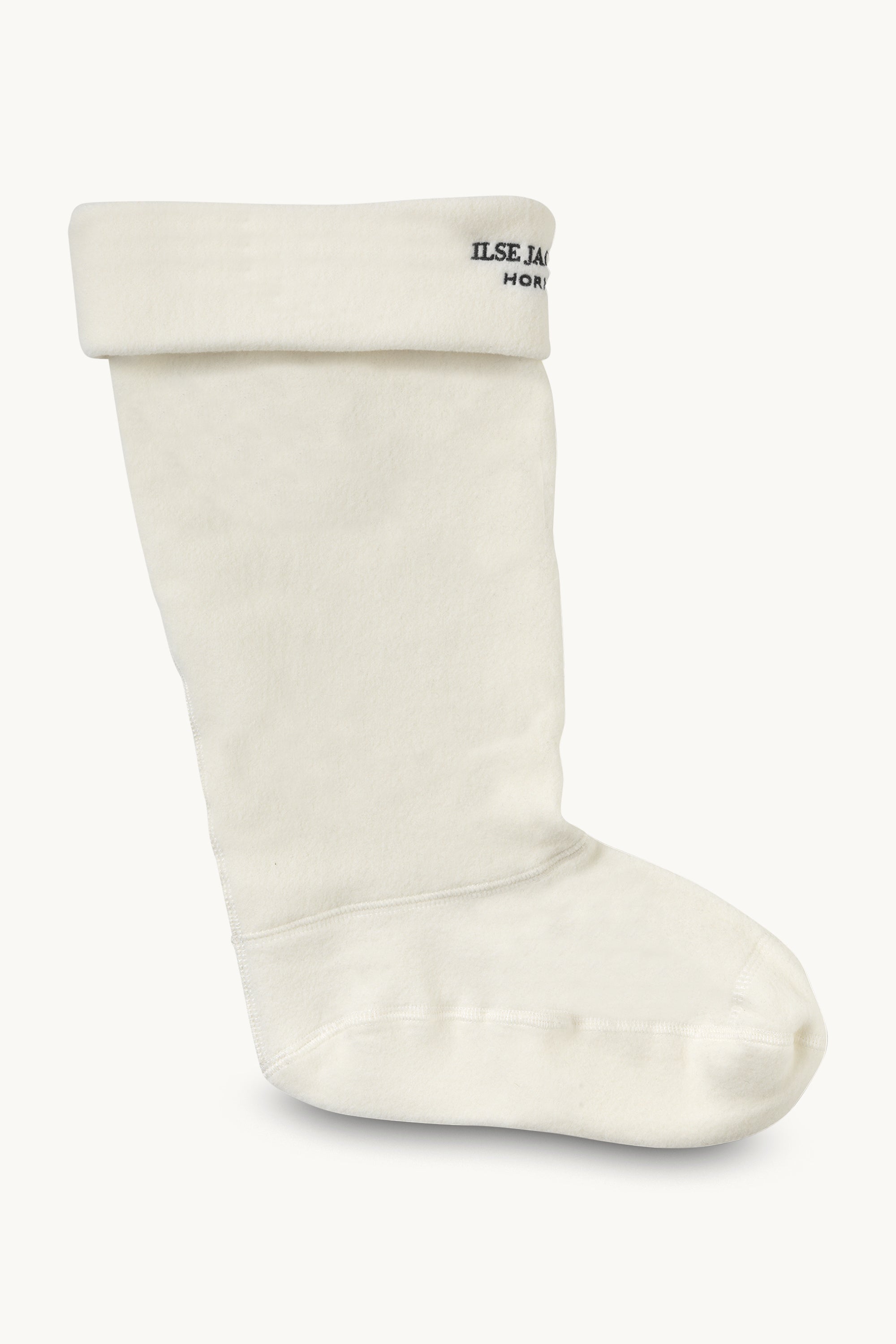 Fleece Sock - Creme Black