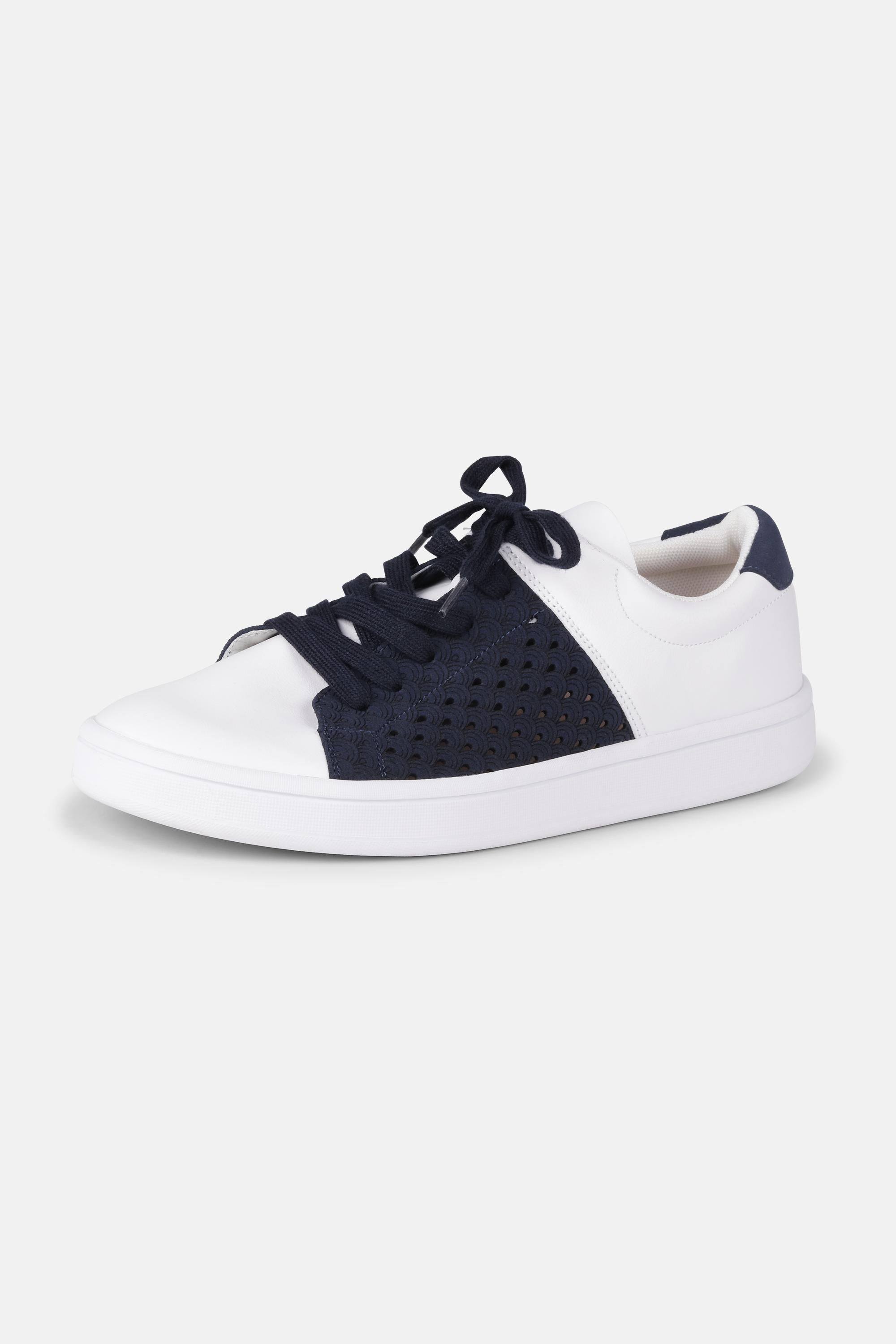 City Sneaker - White Dark Indigo