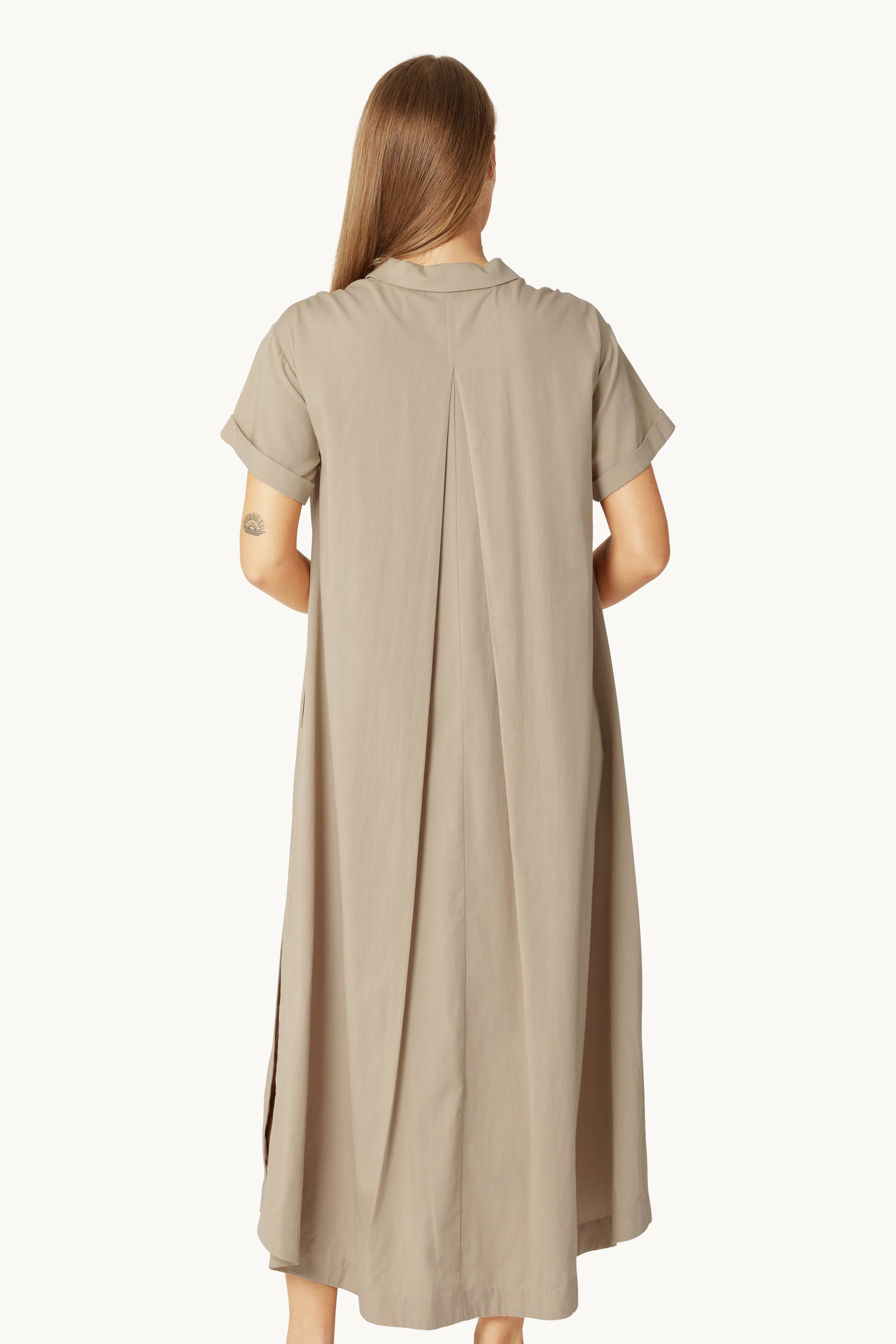 Long Dress A-line - White Pepper