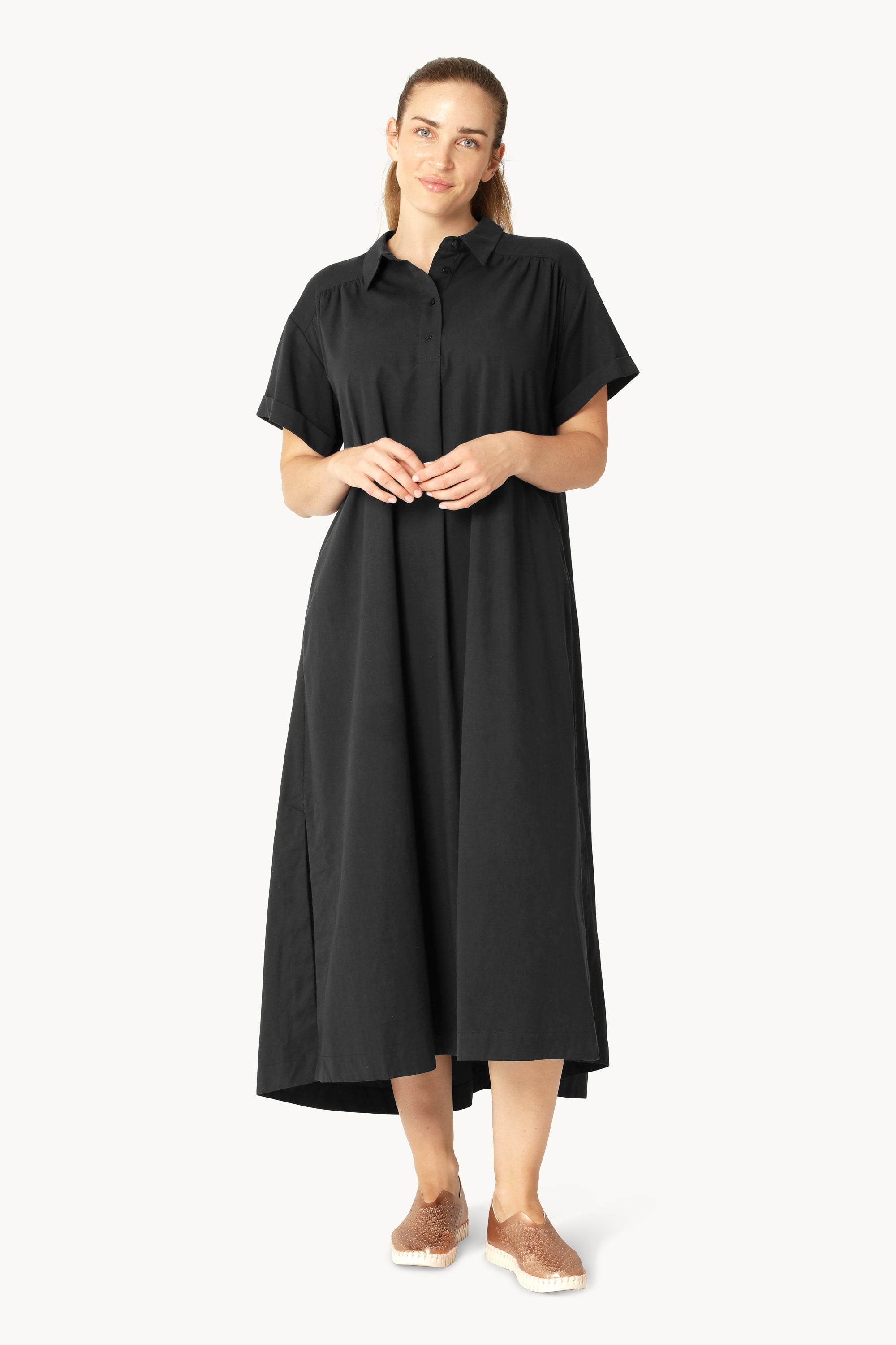 Long Dress A-line - Dark Indigo