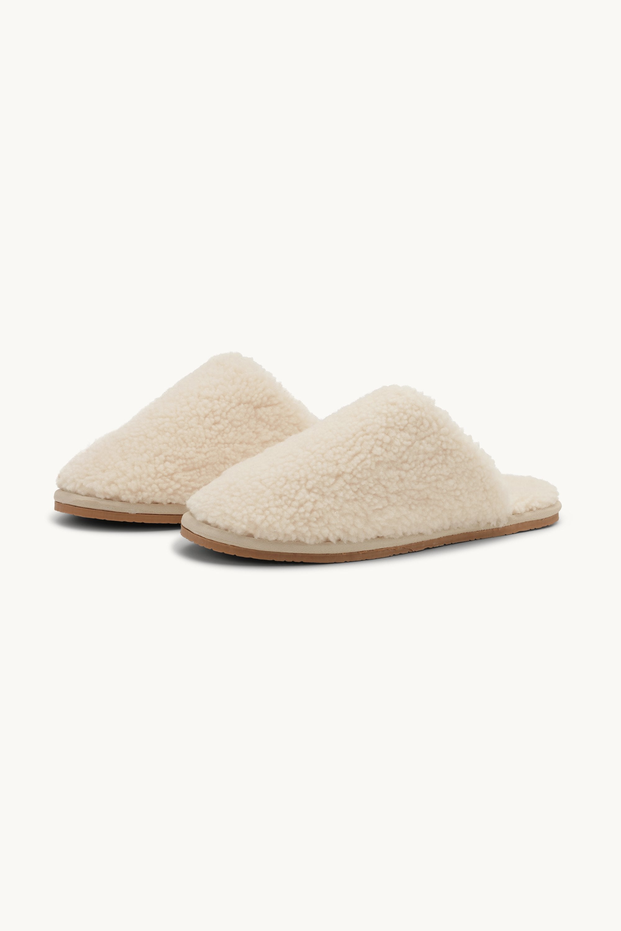 Curly Indoor Slipper - Milk Creme
