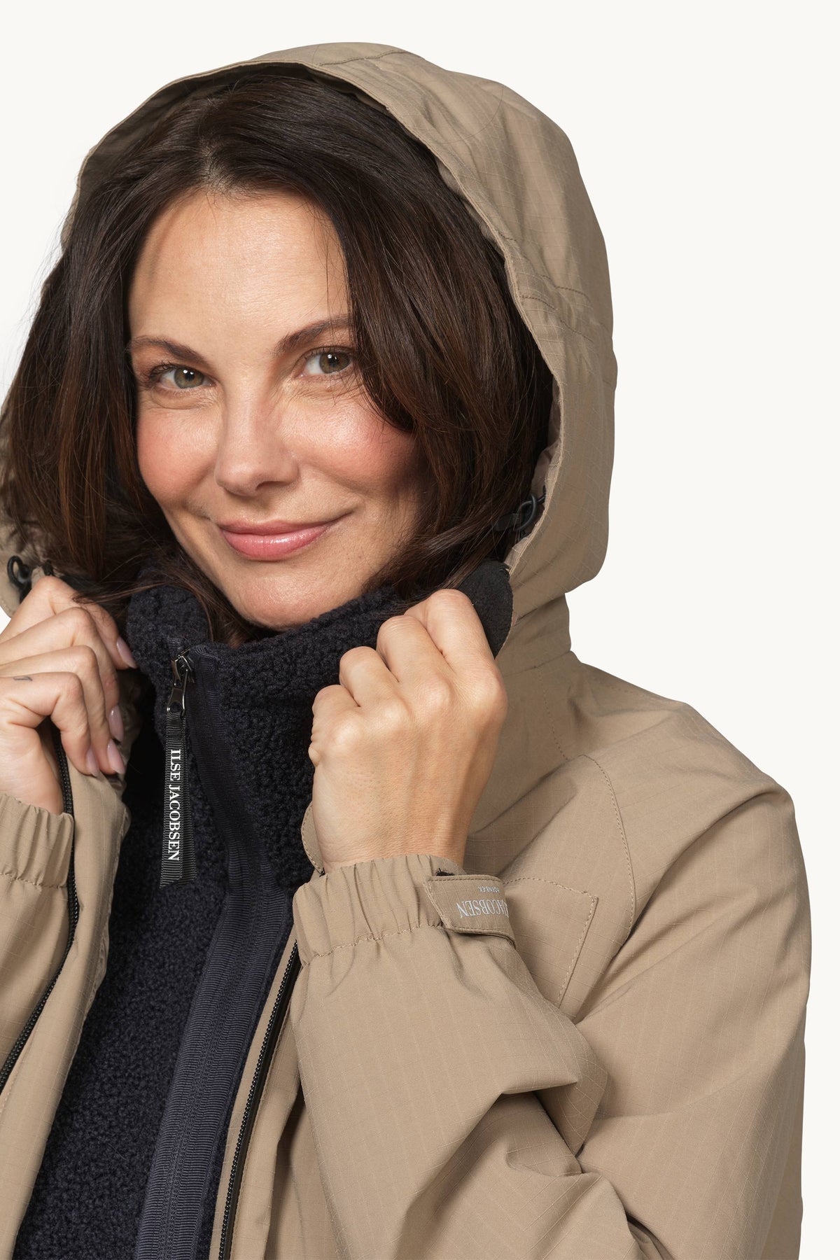 Long Winter Coat - Greige