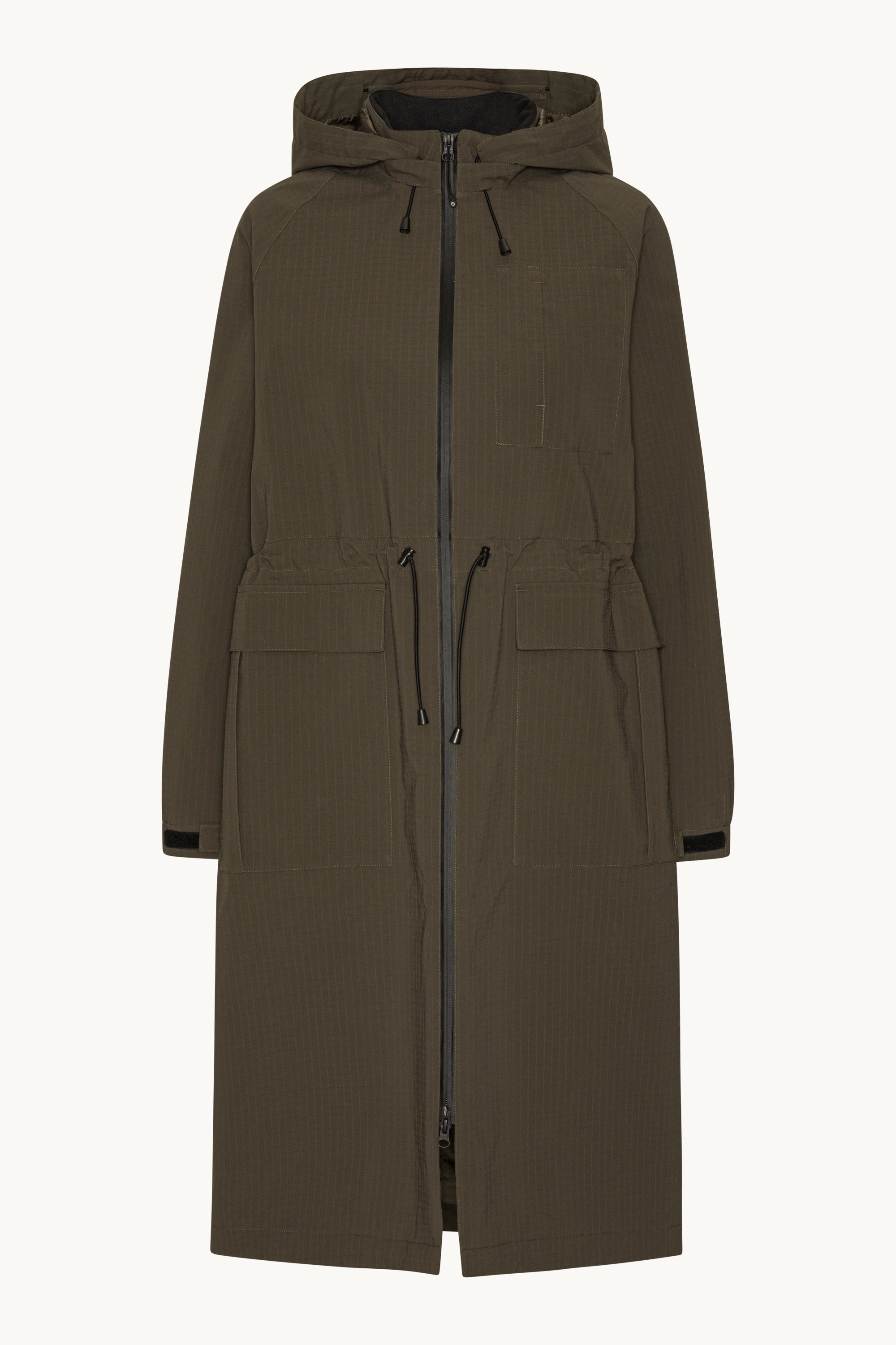ジャケット・アウター TROVE ''RUUTUKA LONG COAT'' TROVE（トローヴ） ステンカラーコート コート COMPRESS WOOL KNIT