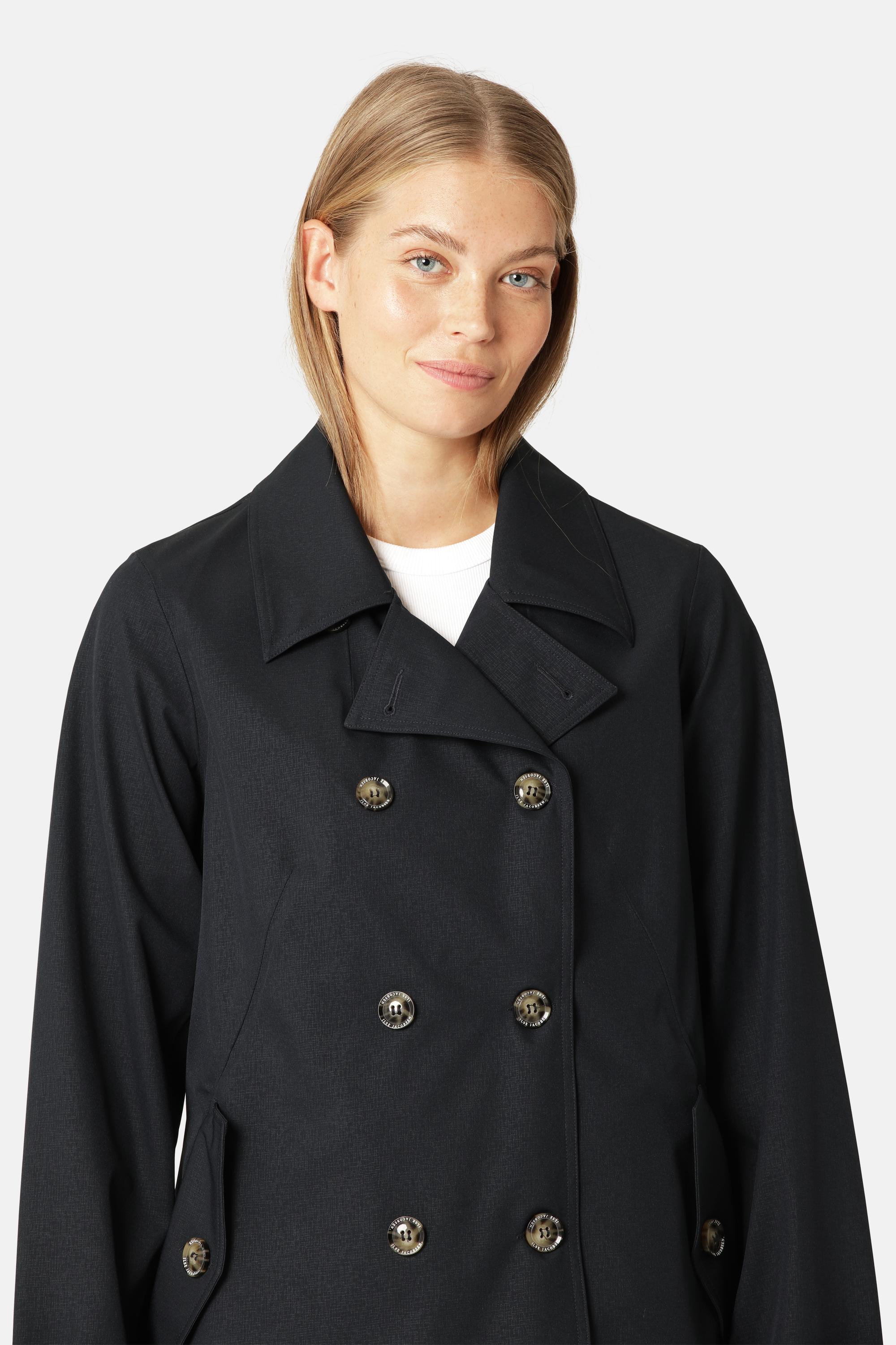 Rain Peacoat - Dark Indigo