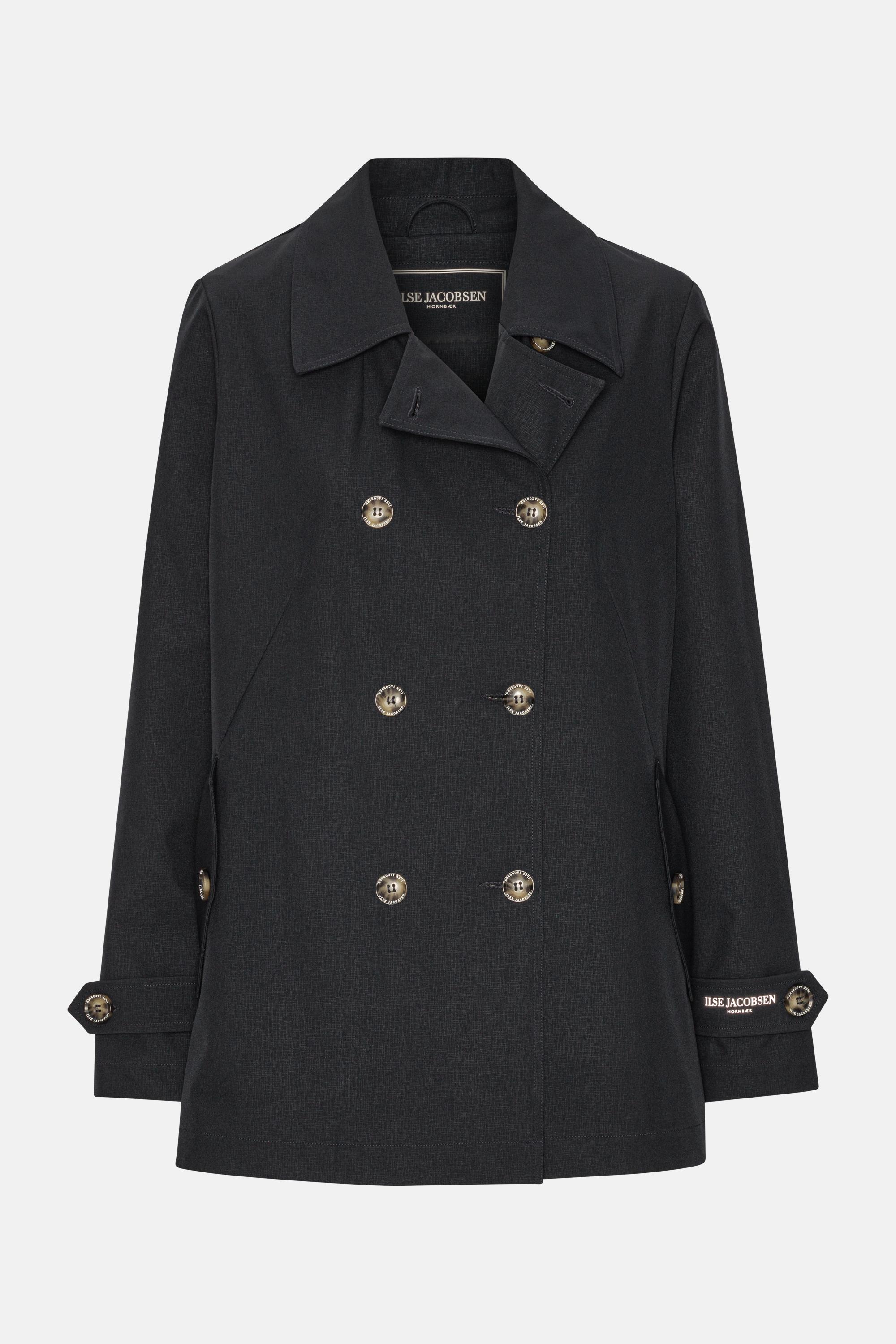 Rain Peacoat - Dark Indigo