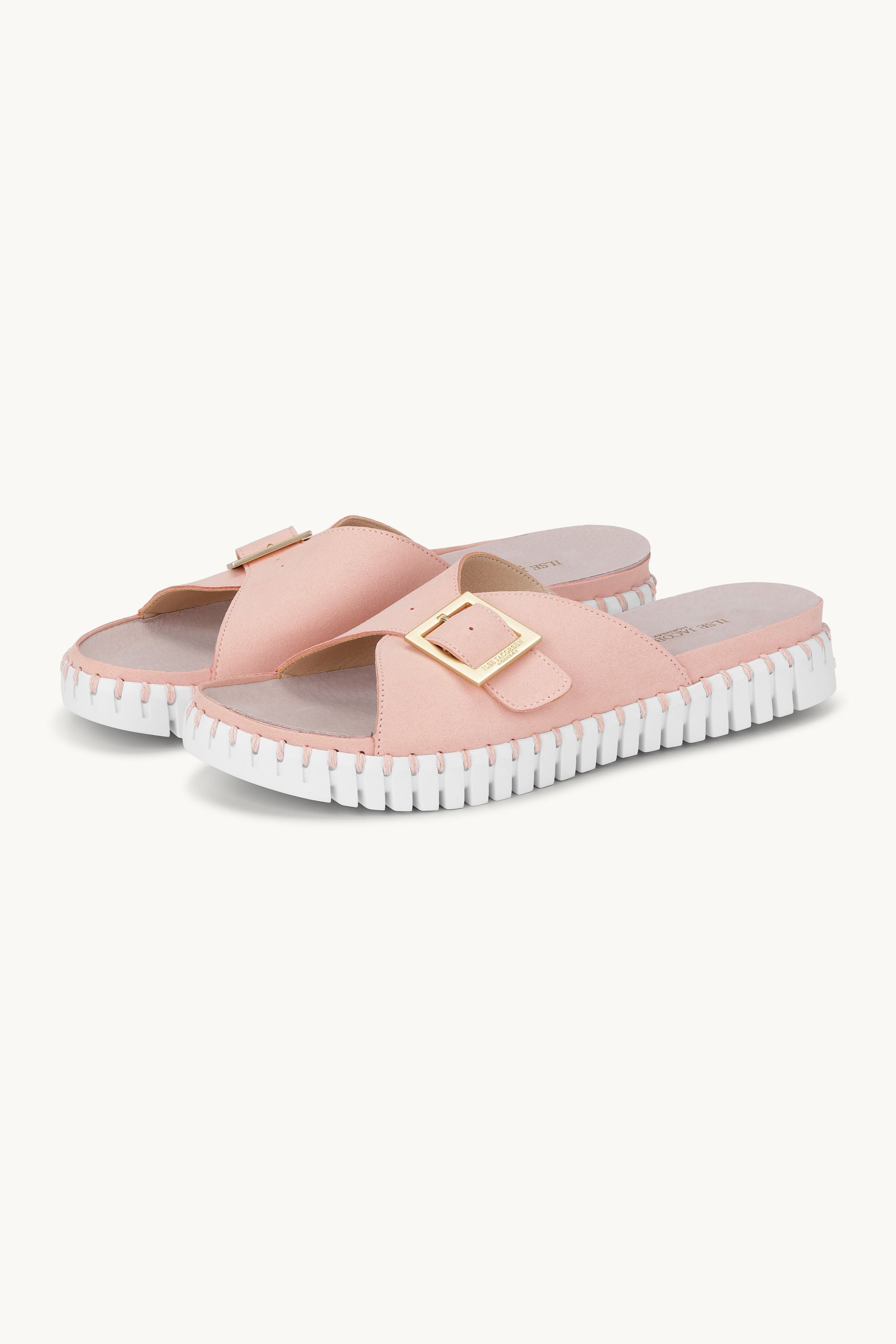 Sandals Buckle - Adobe Rose White
