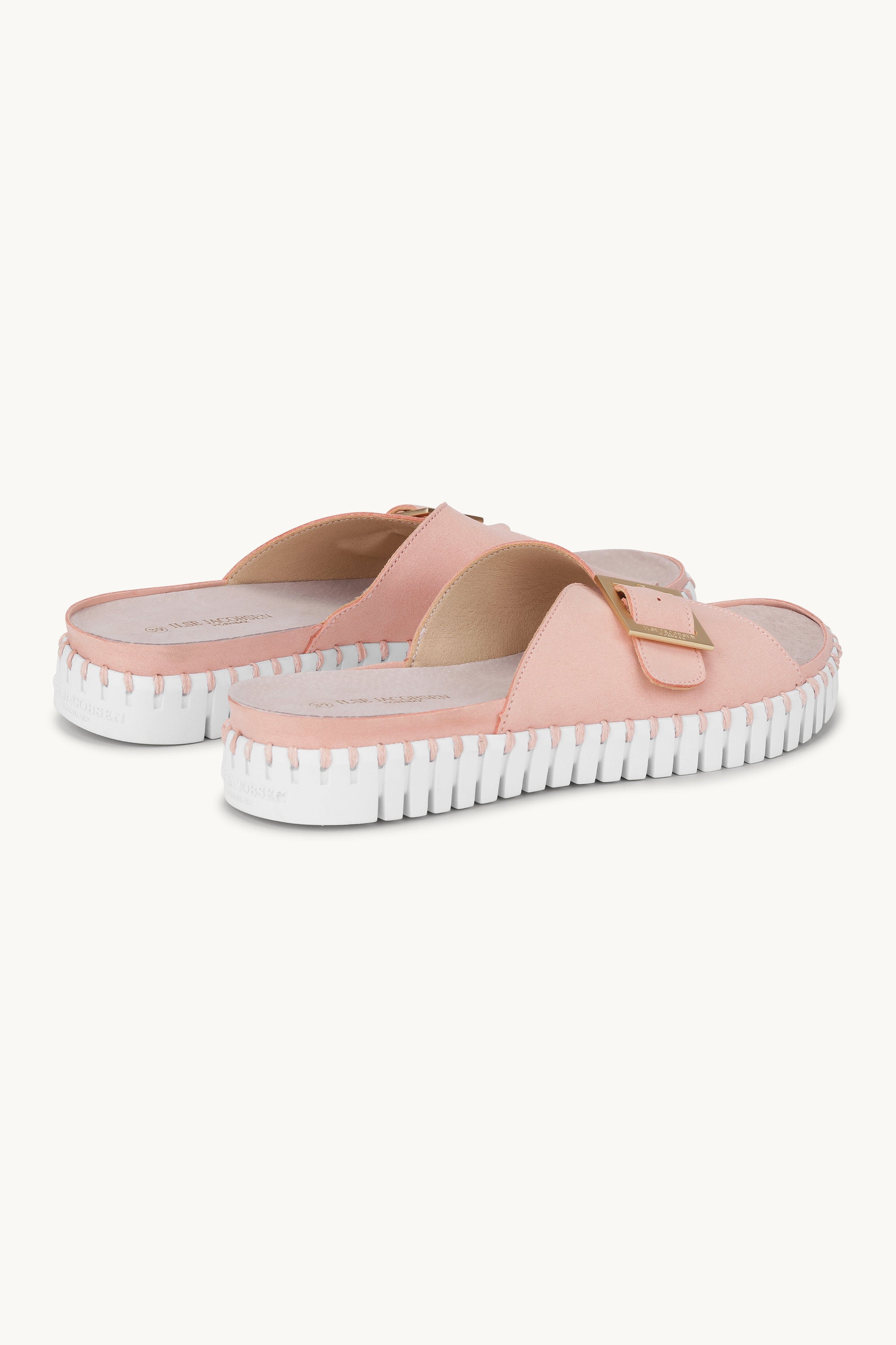 Sandals Buckle - Adobe Rose White