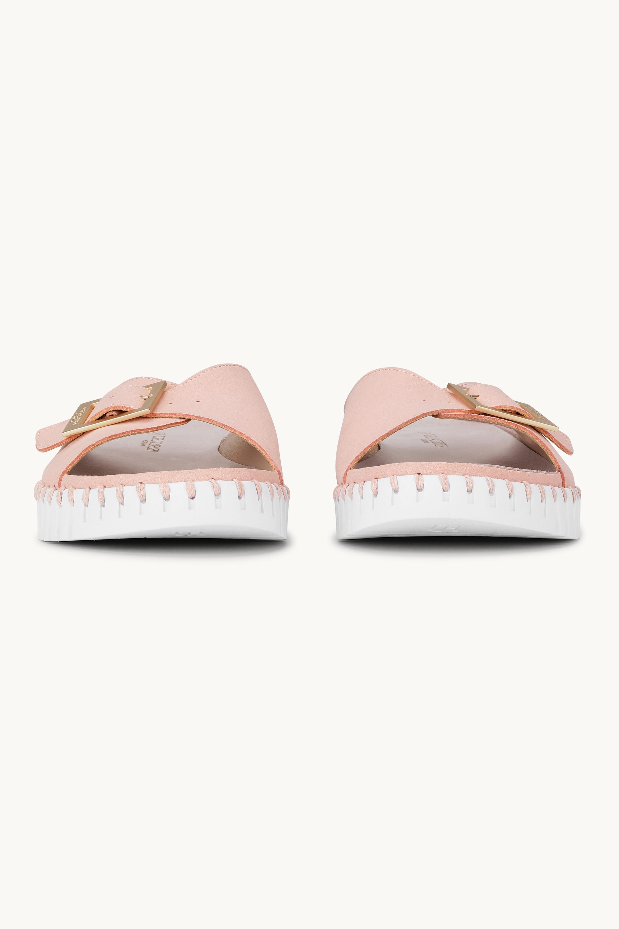 Sandals Buckle - Adobe Rose White
