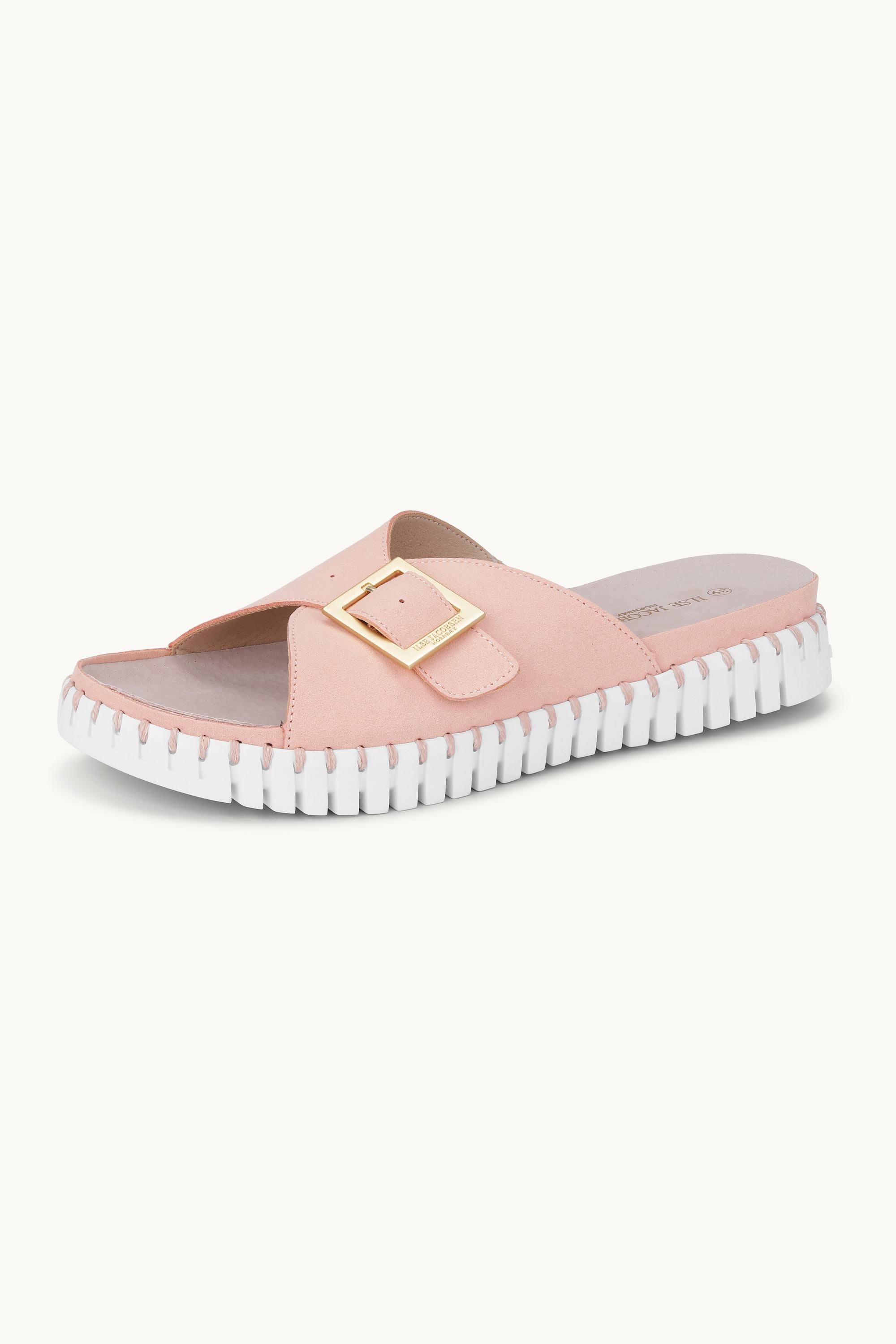Sandals Buckle - Adobe Rose White