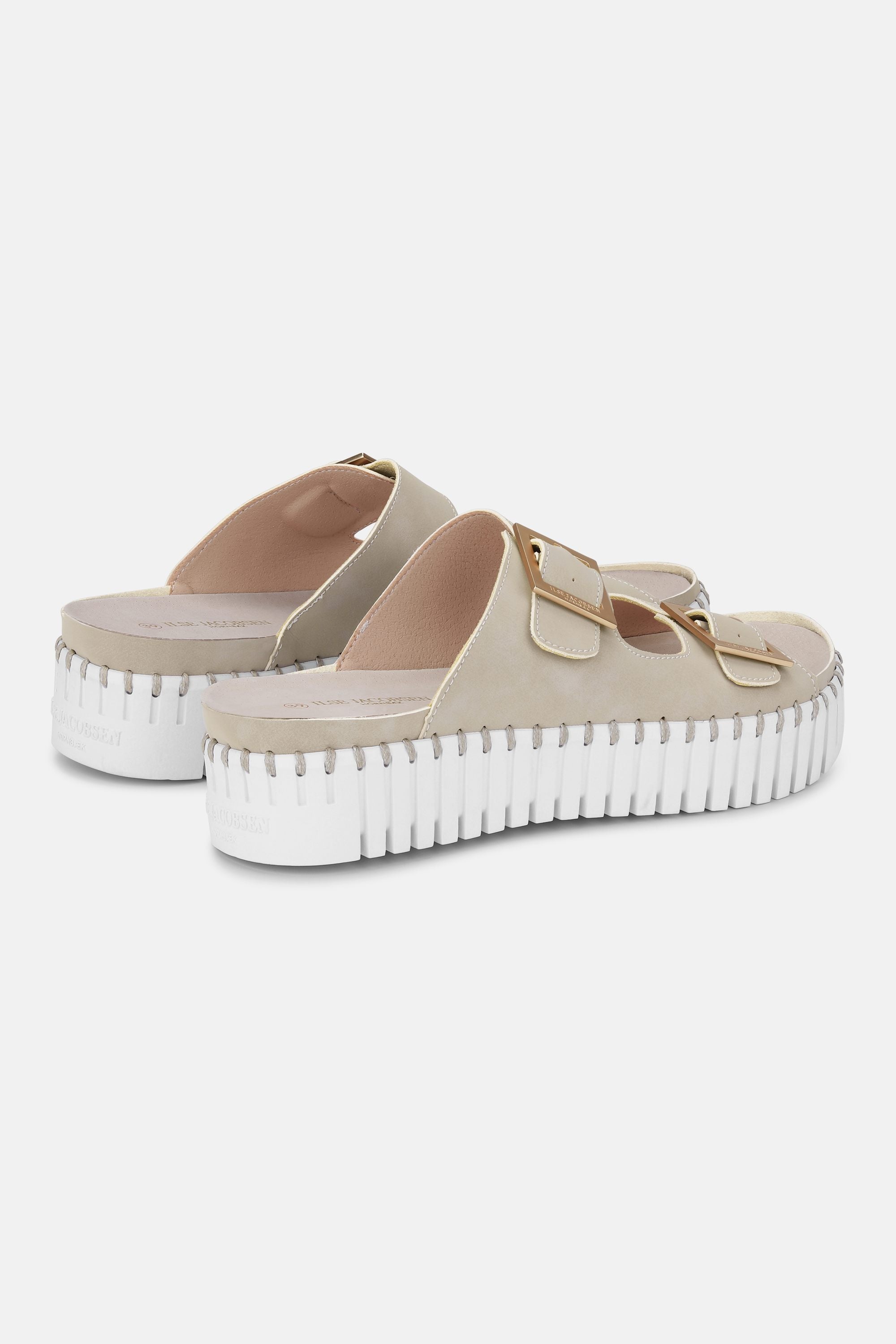 Platform Sandals Buckle - Atmosphere White