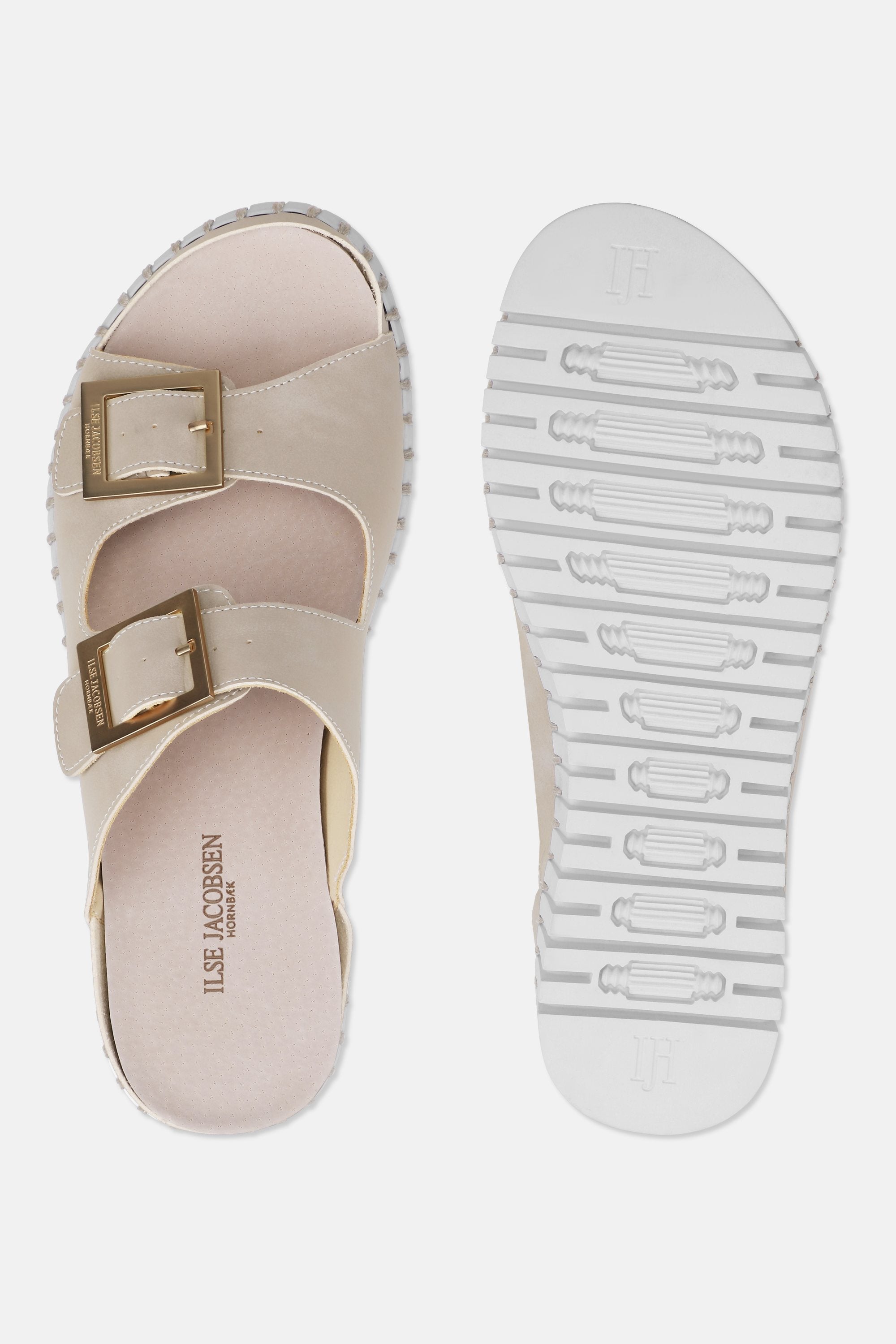 Platform Sandals Buckle - Atmosphere White