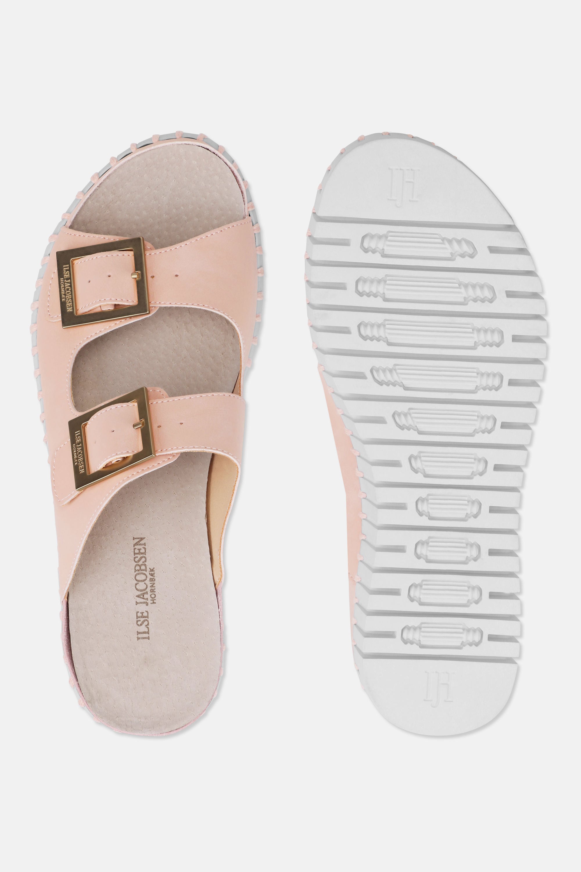 Platform Sandals Buckle - Adobe Rose White