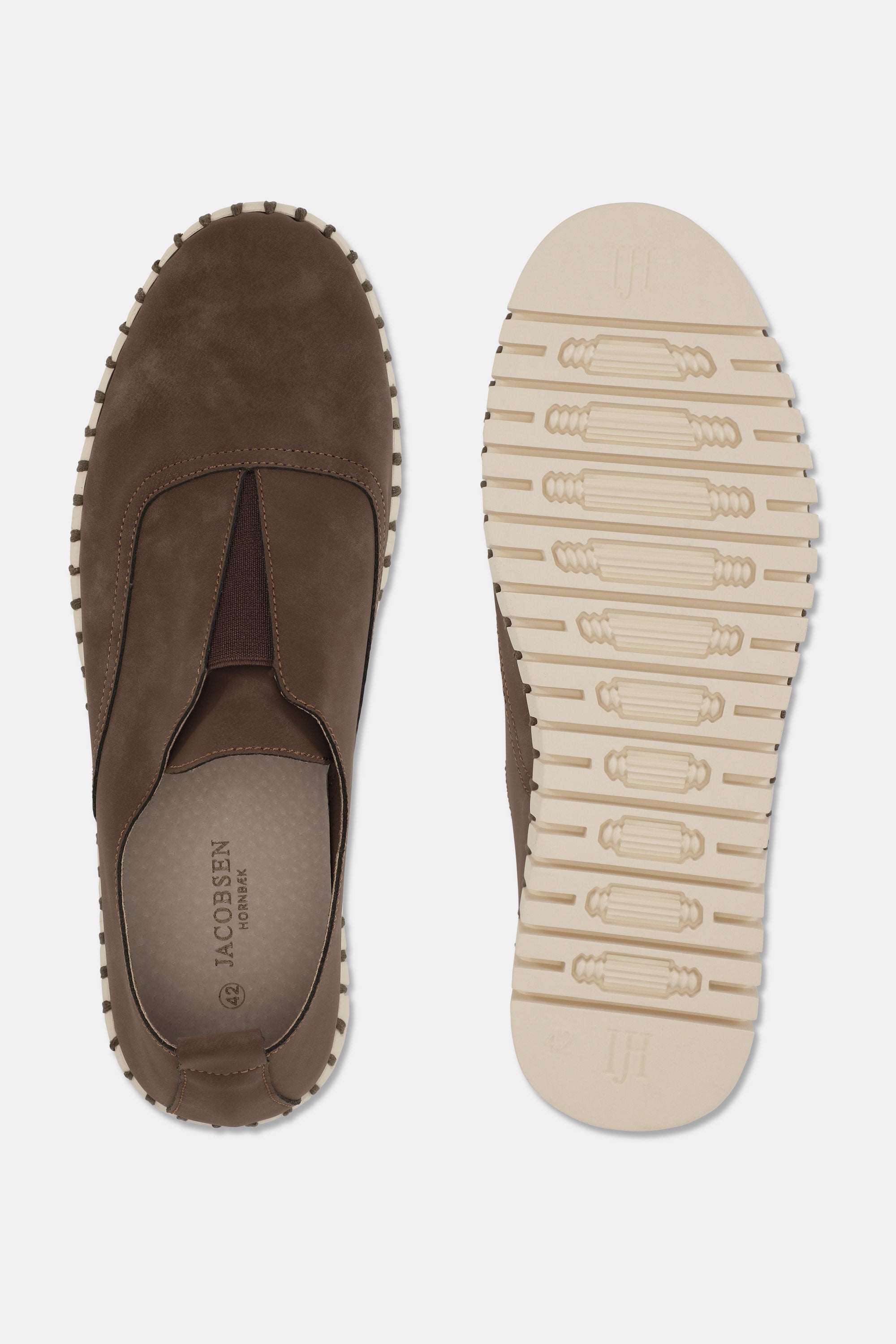 Men’s Comfort Shoes - Brown Pearled Ivory