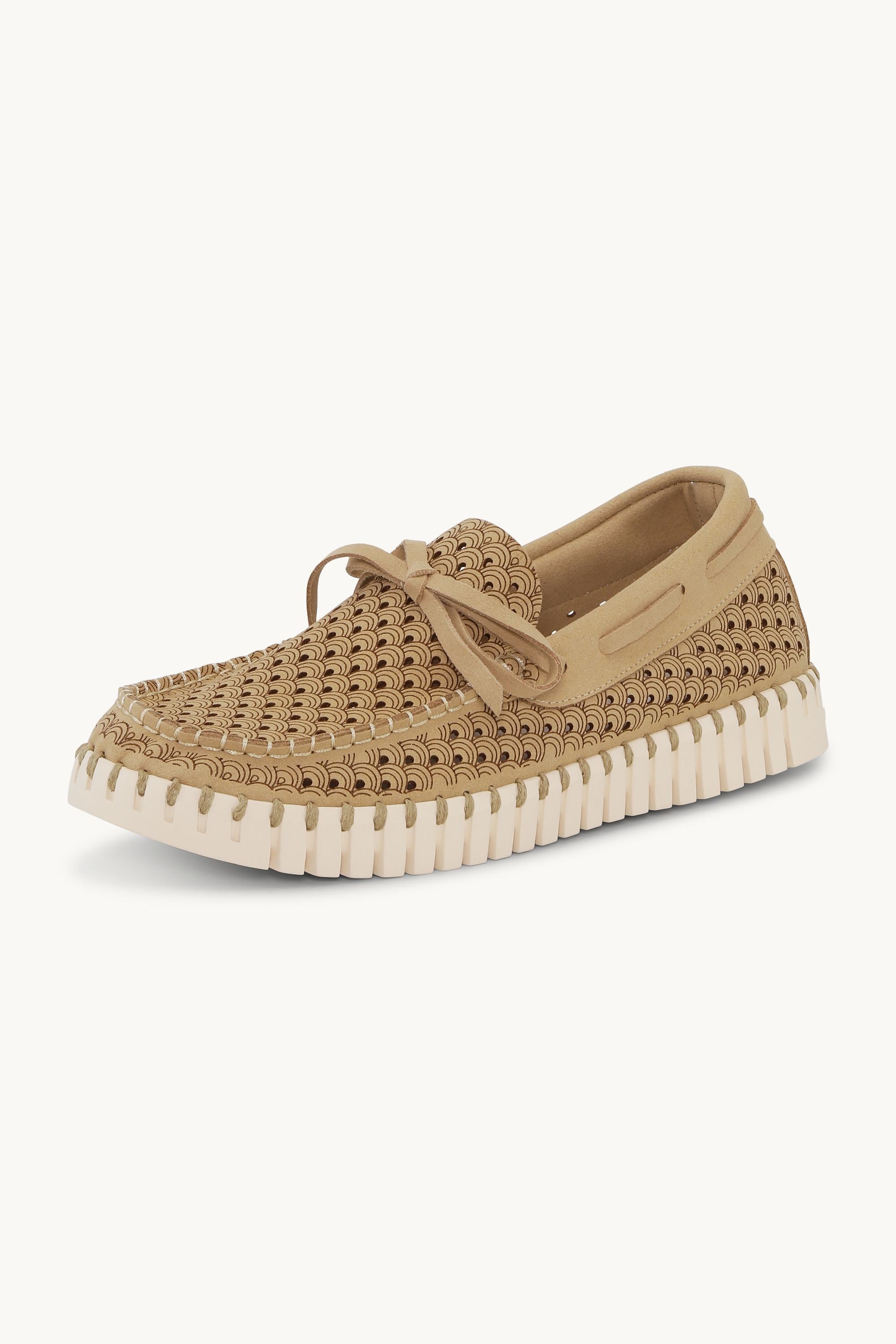 ooo112 　marihoja Abaca Lace Tulip Tulip Sailor Shoe - Latte Pearled Ivory
