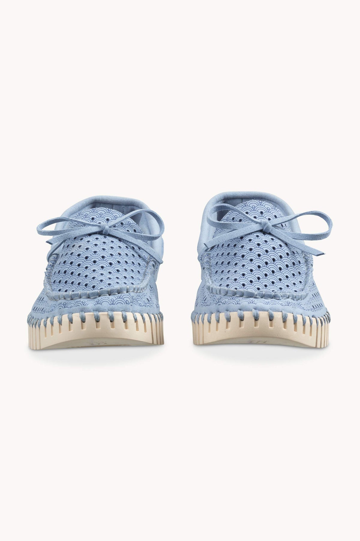 Tulip Sailor Shoe - Cornflower Pearled Ivory