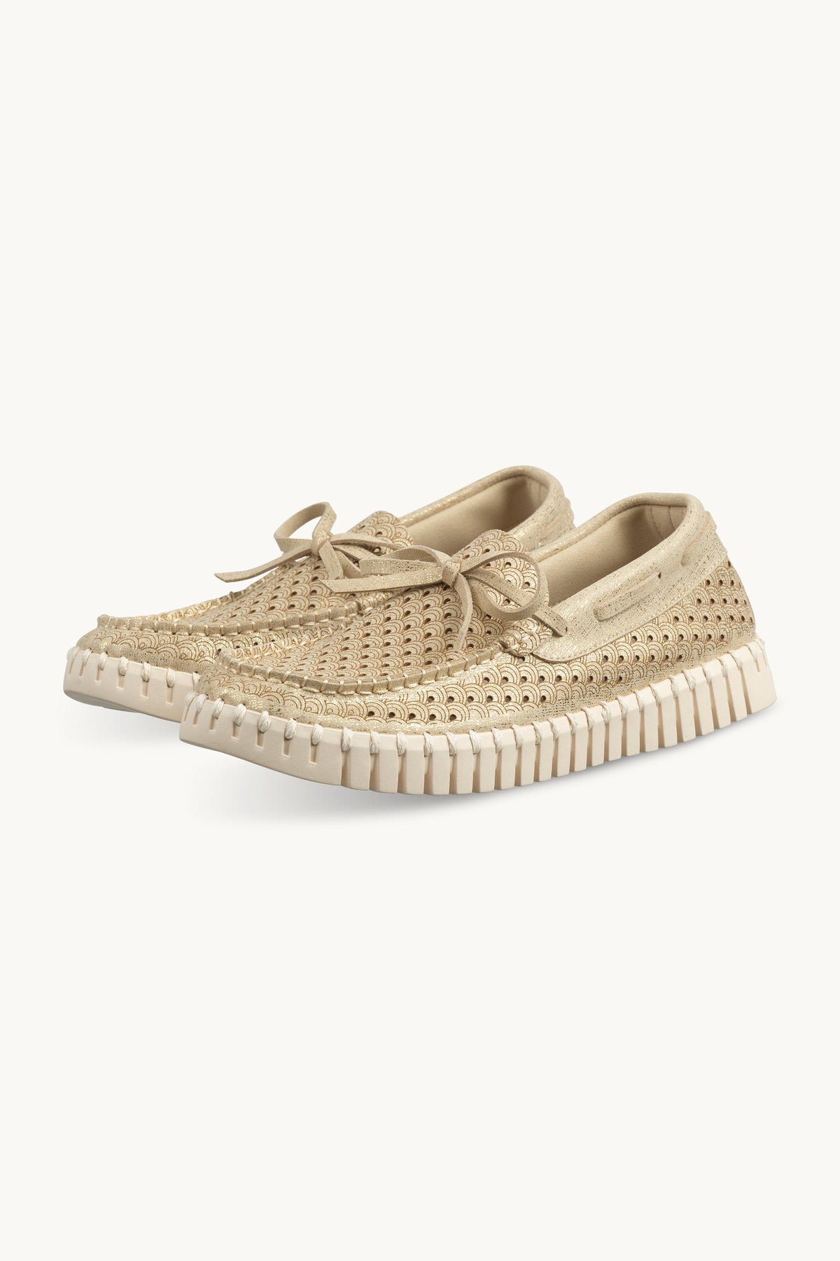 Tulip Sailor Shoe Glitter - Platin Pearled Ivory