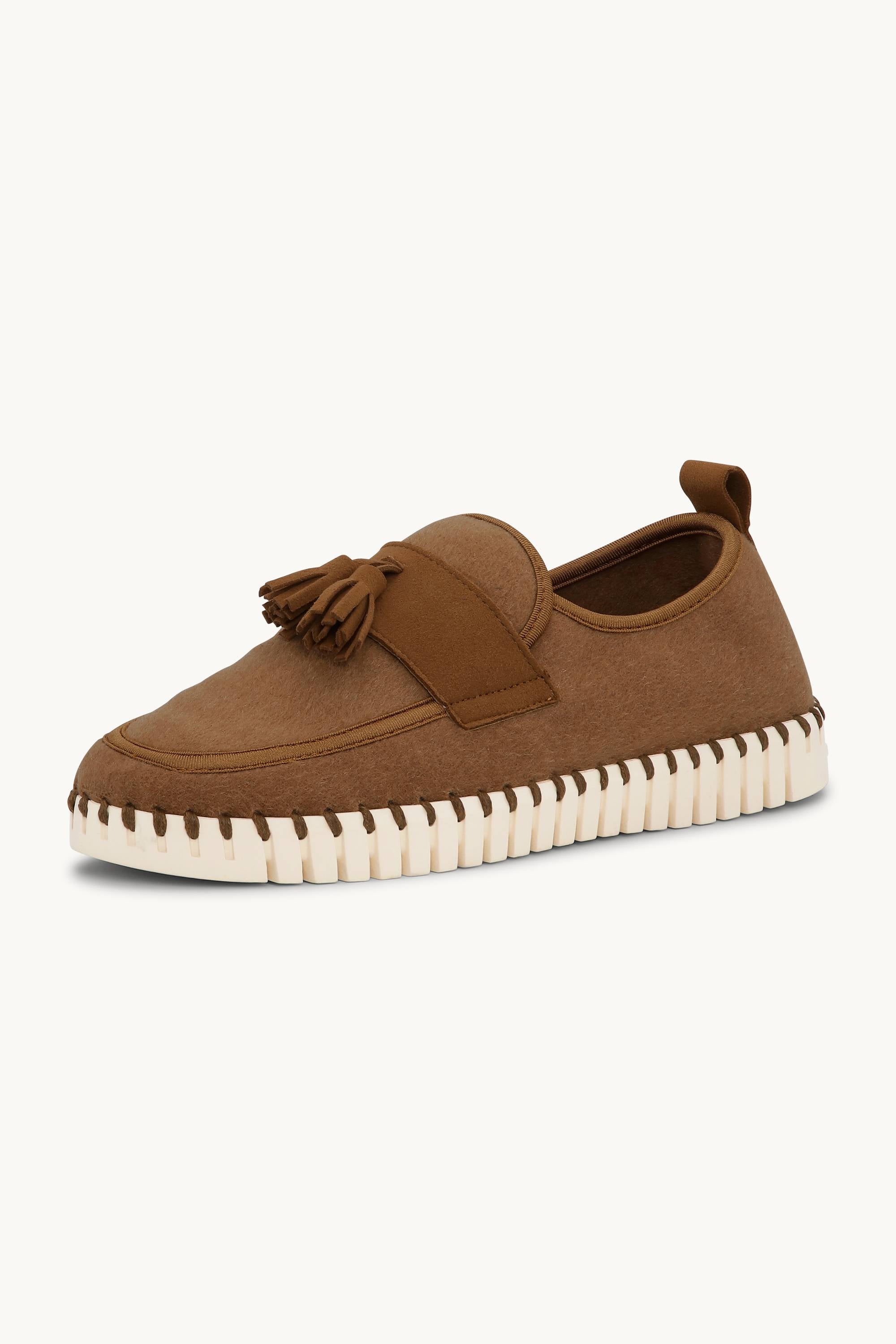 Tulip Wool Loafer - Cashew Pearled Ivory