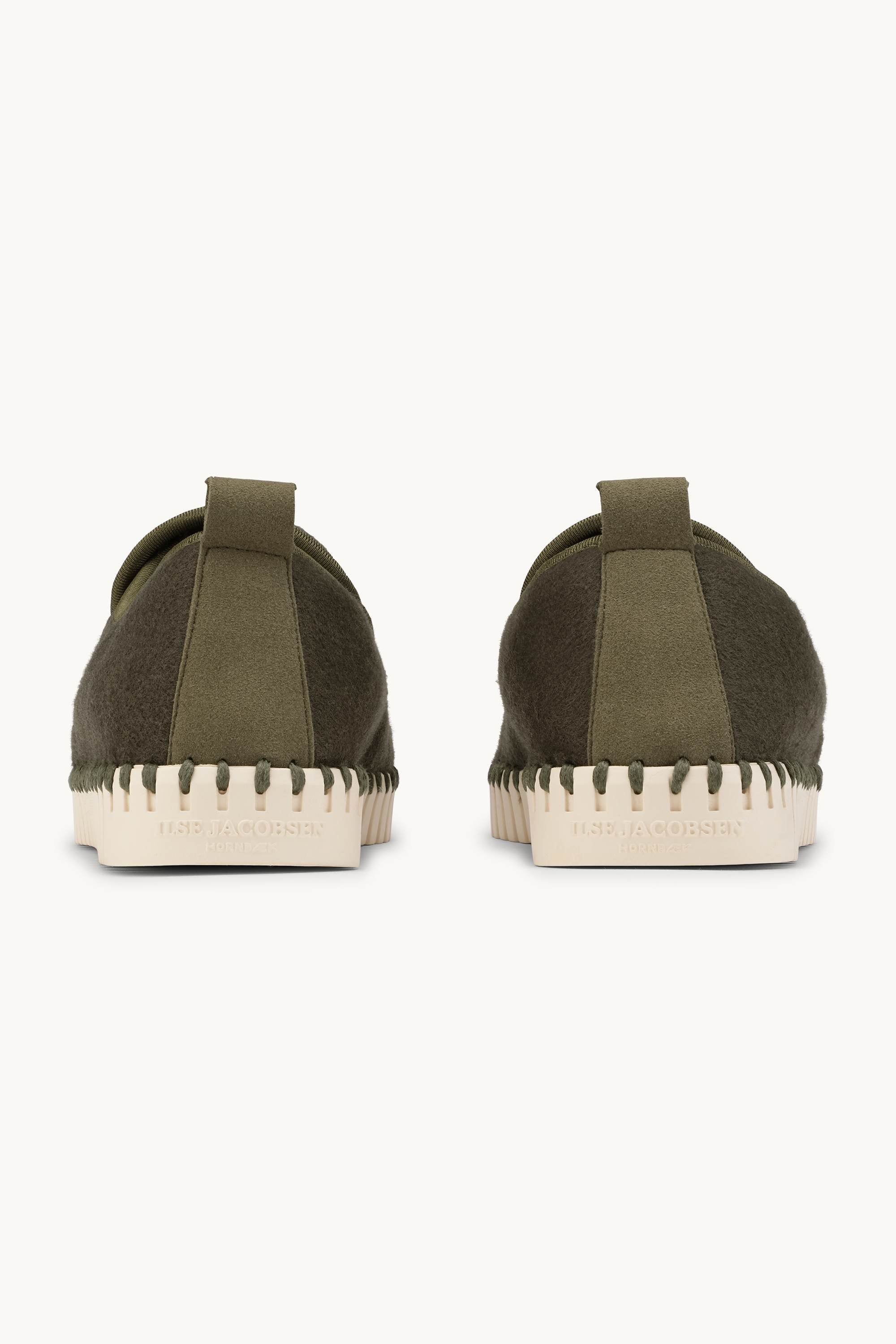 Tulip Wool Loafer - Army Pearled Ivory